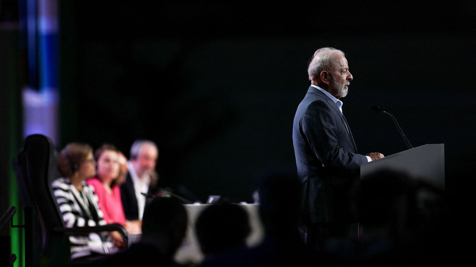 El president del Brasil, Lula da Silva, este dilluns en l'obertura de la COP30