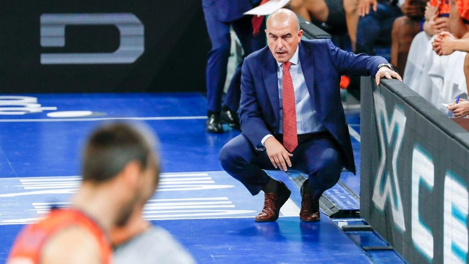 L'entrenador de València Basket, Jaume Ponsarnau, en el partit del passat diumenge a Vitòria