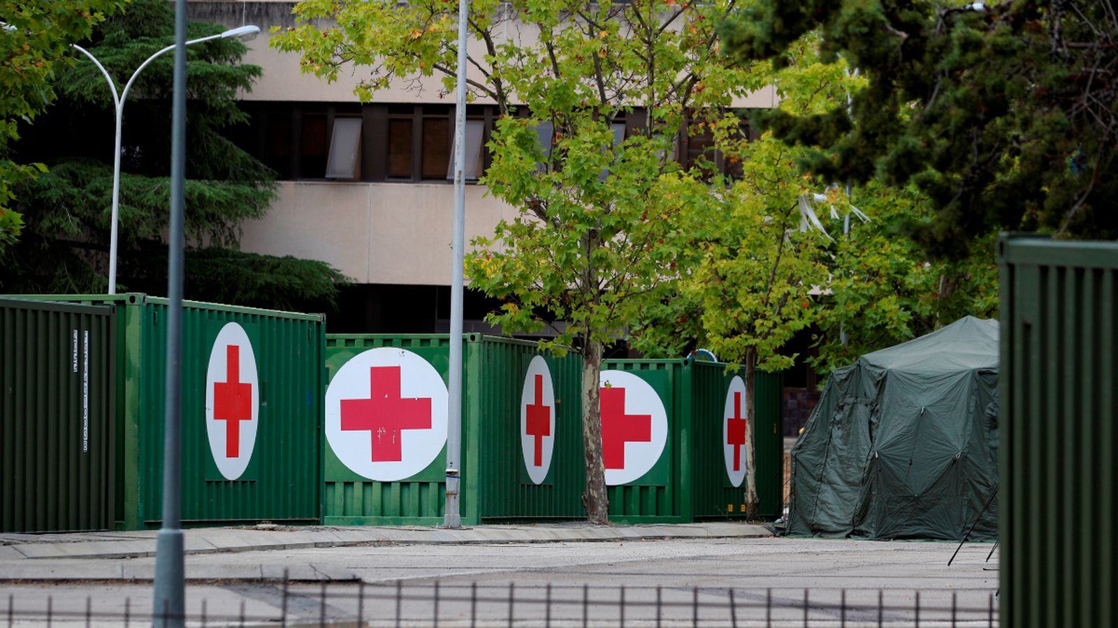 L'Hospital Central de la Defensa Gómez Ulla ha instal·lat un hospital de campanya