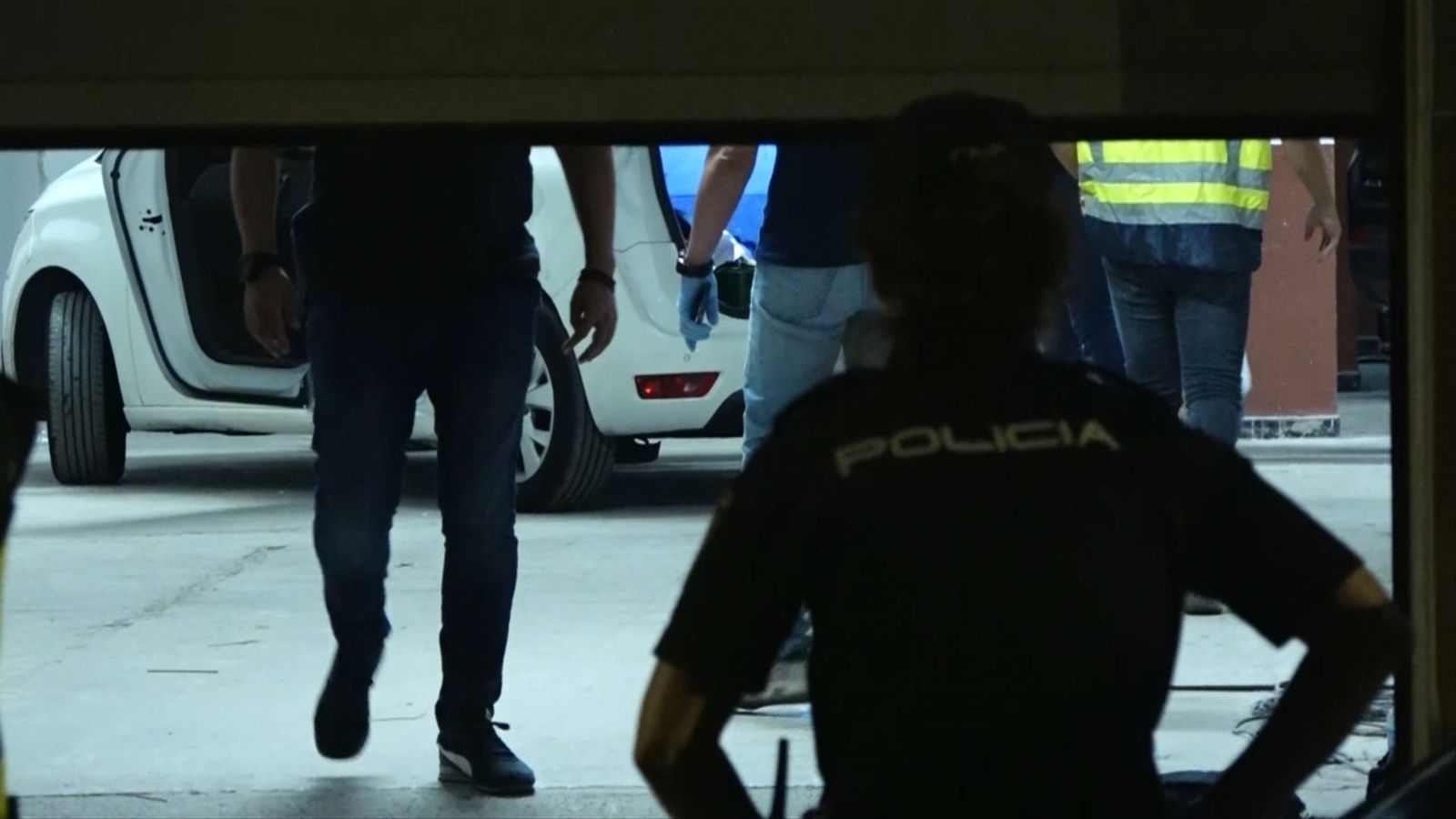 Garatge on van trobar el cos de l'home mort en Dénia