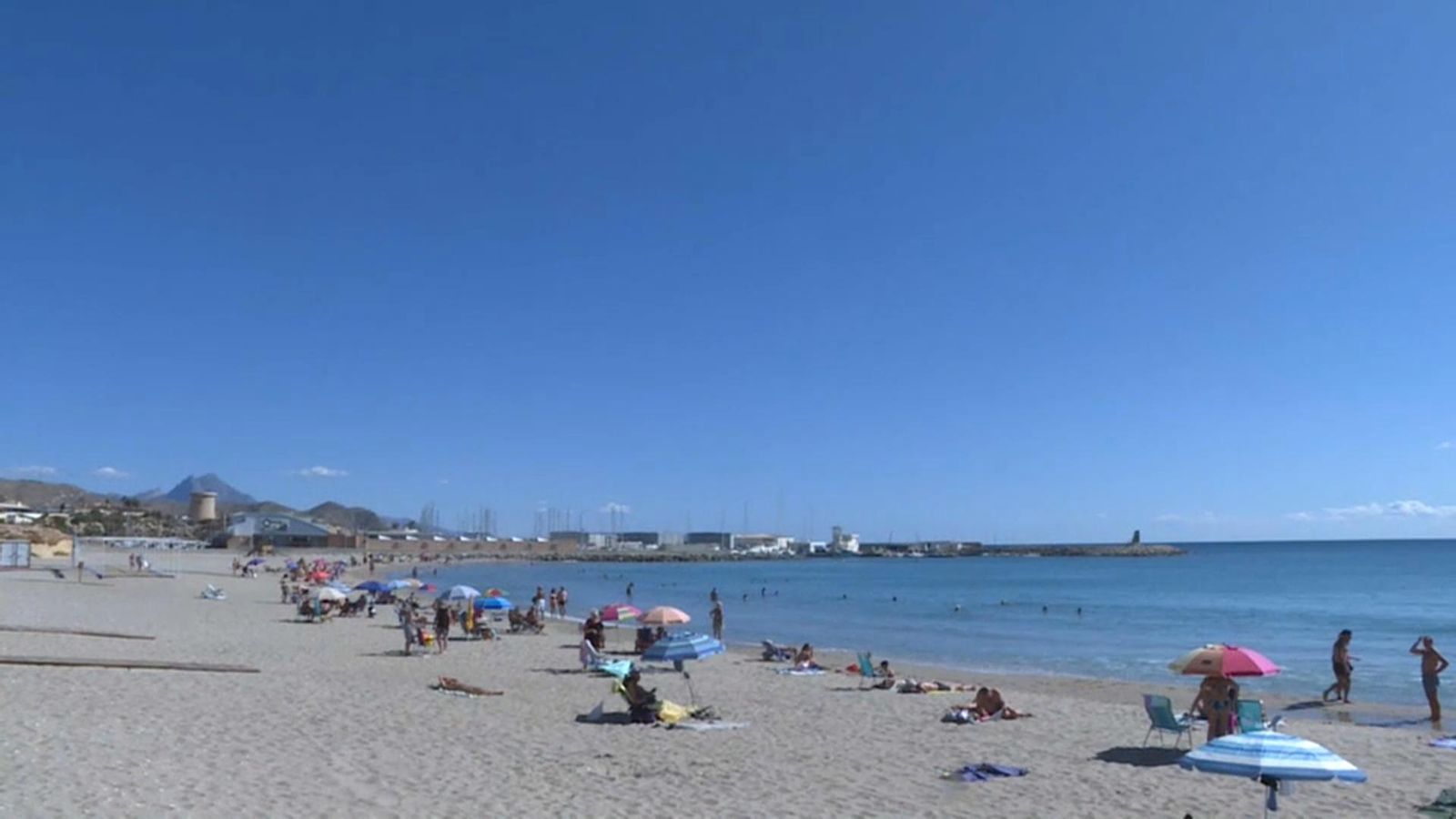 Platja del carrer de la Mar al Campello (Alacant)