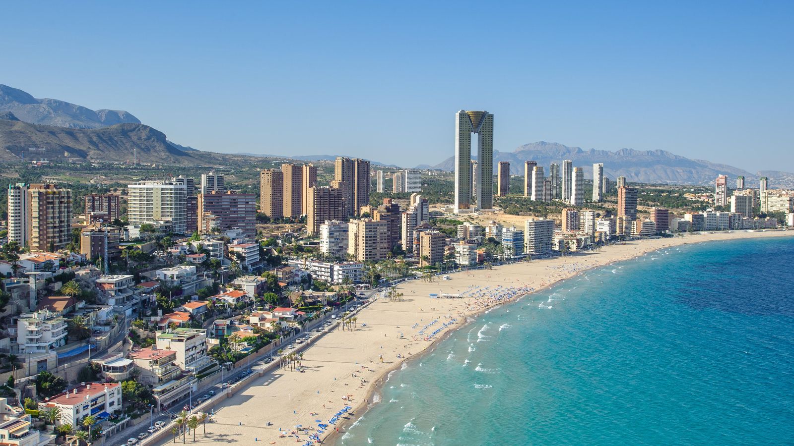 Imatge aèria de Benidorm