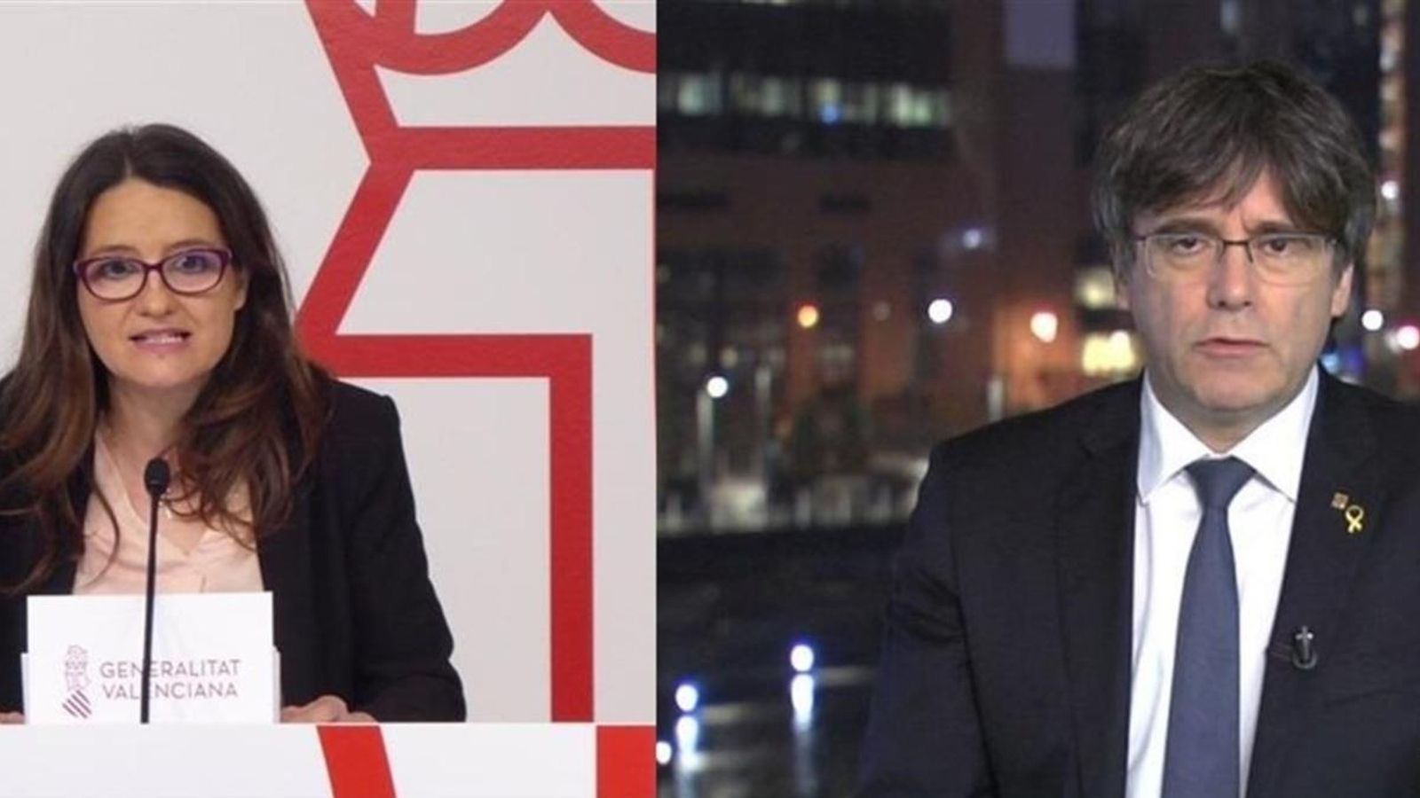 Picabaralla entre Mónica Oltra i Carles Puigdemont a les xarxes