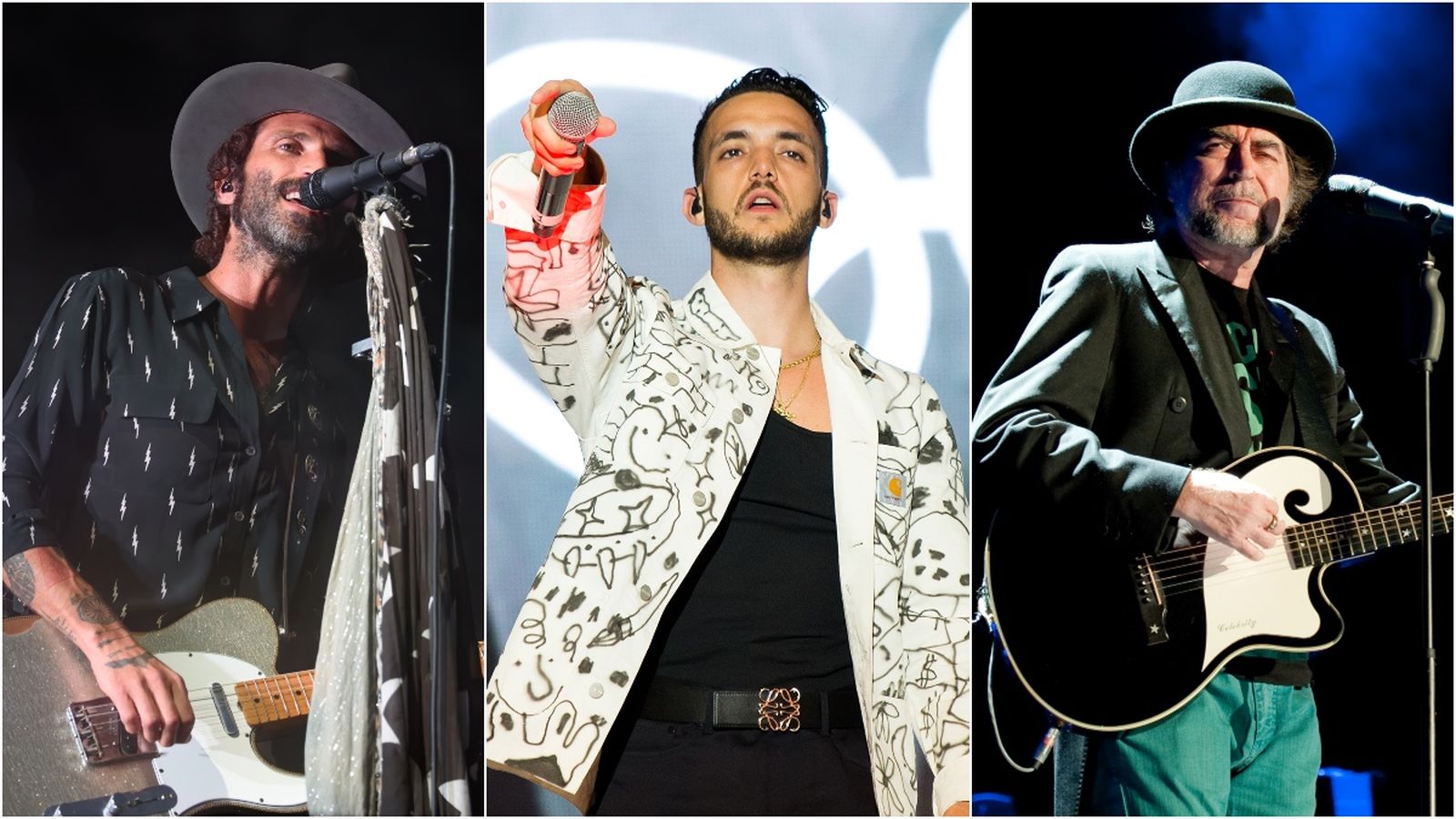 Imatges d'arxiu de Leiva, C. Tangana i Joaquín Sabina