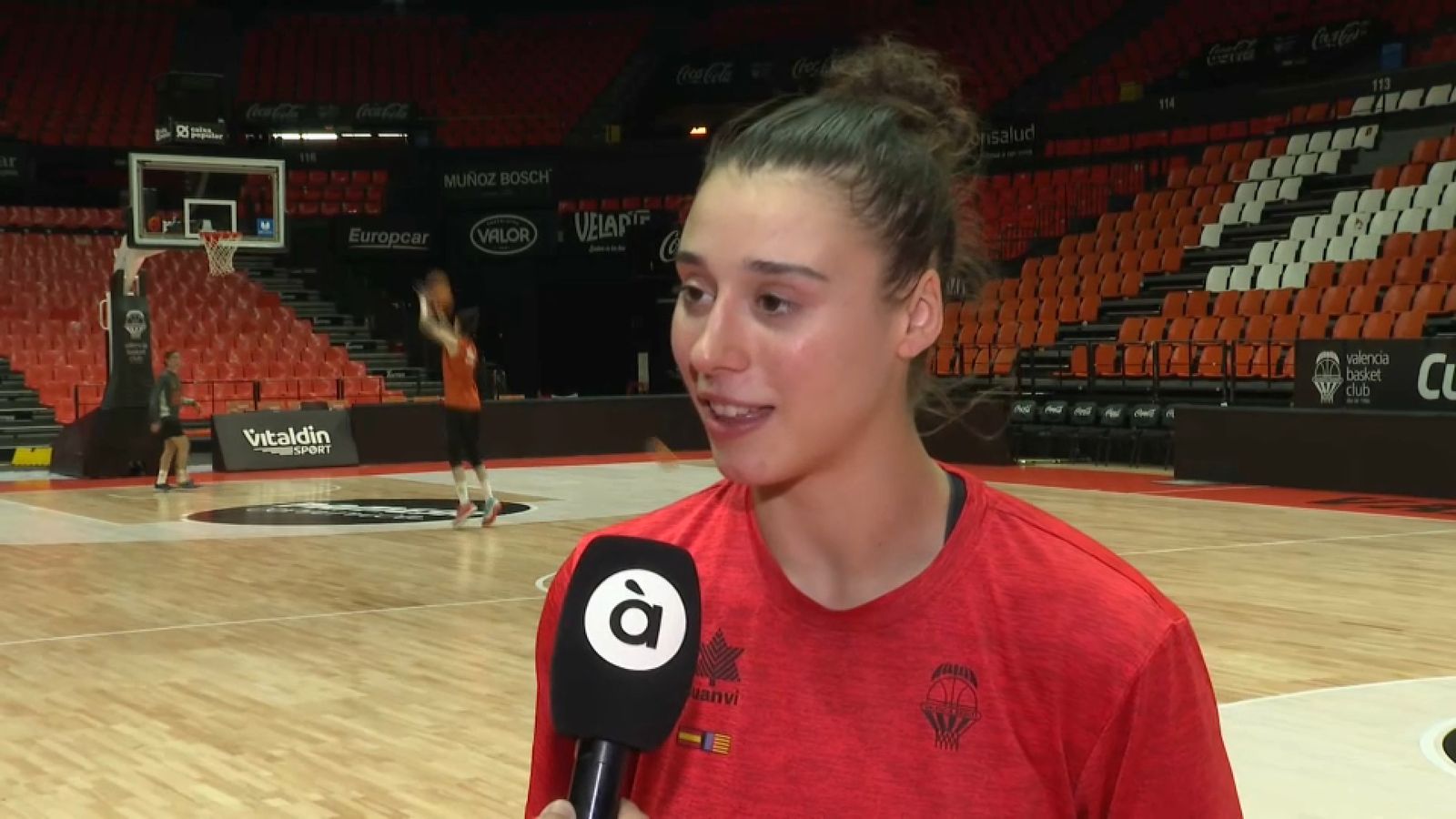 La jugadora del València Basket, Raquel Carrera