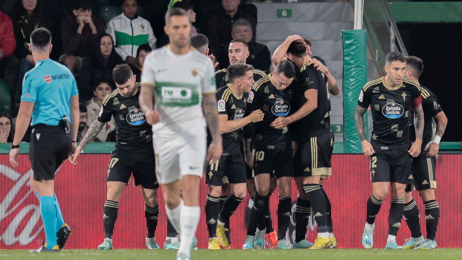 Els gallecs celebren el gol