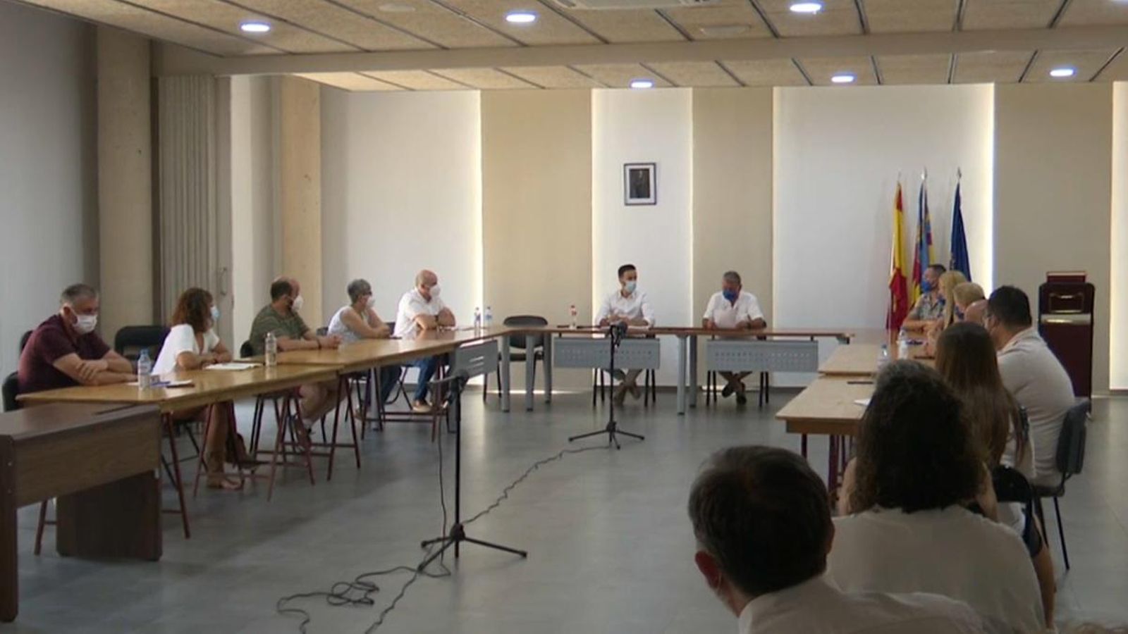 El ple de Montroi del passat agost on va prosperar la moció de censura que va llevar l'alcaldia al PP