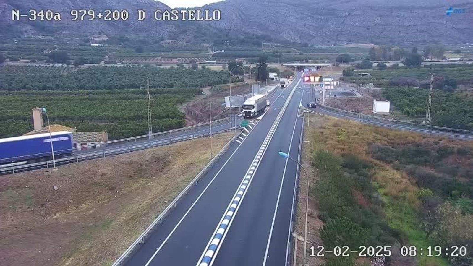 Desviament de l'AP-7 cap a la N-340, este dimecres