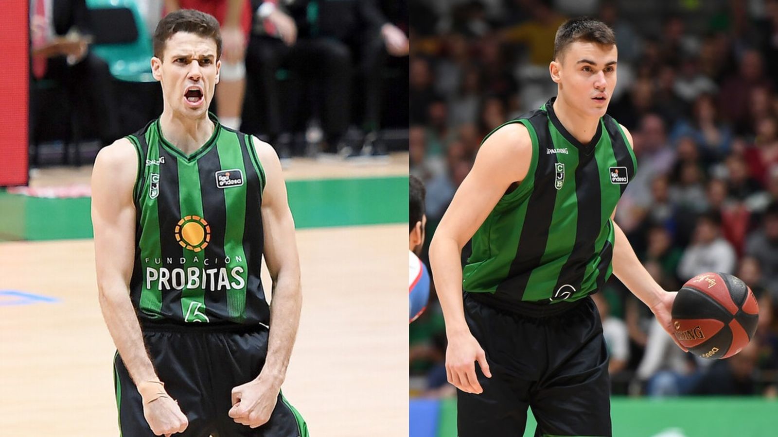 Xabier López-Arostegui i Nenad Dimitrijevic amb el Joventut de Badalona