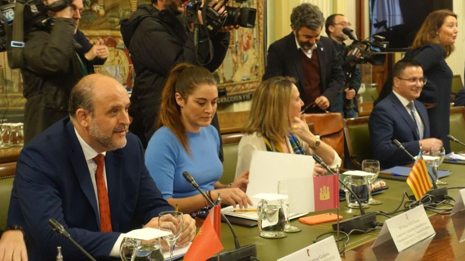 Mireia Mollà, aquest matí durant la reunió en la seu del Ministeri d’Agricultura