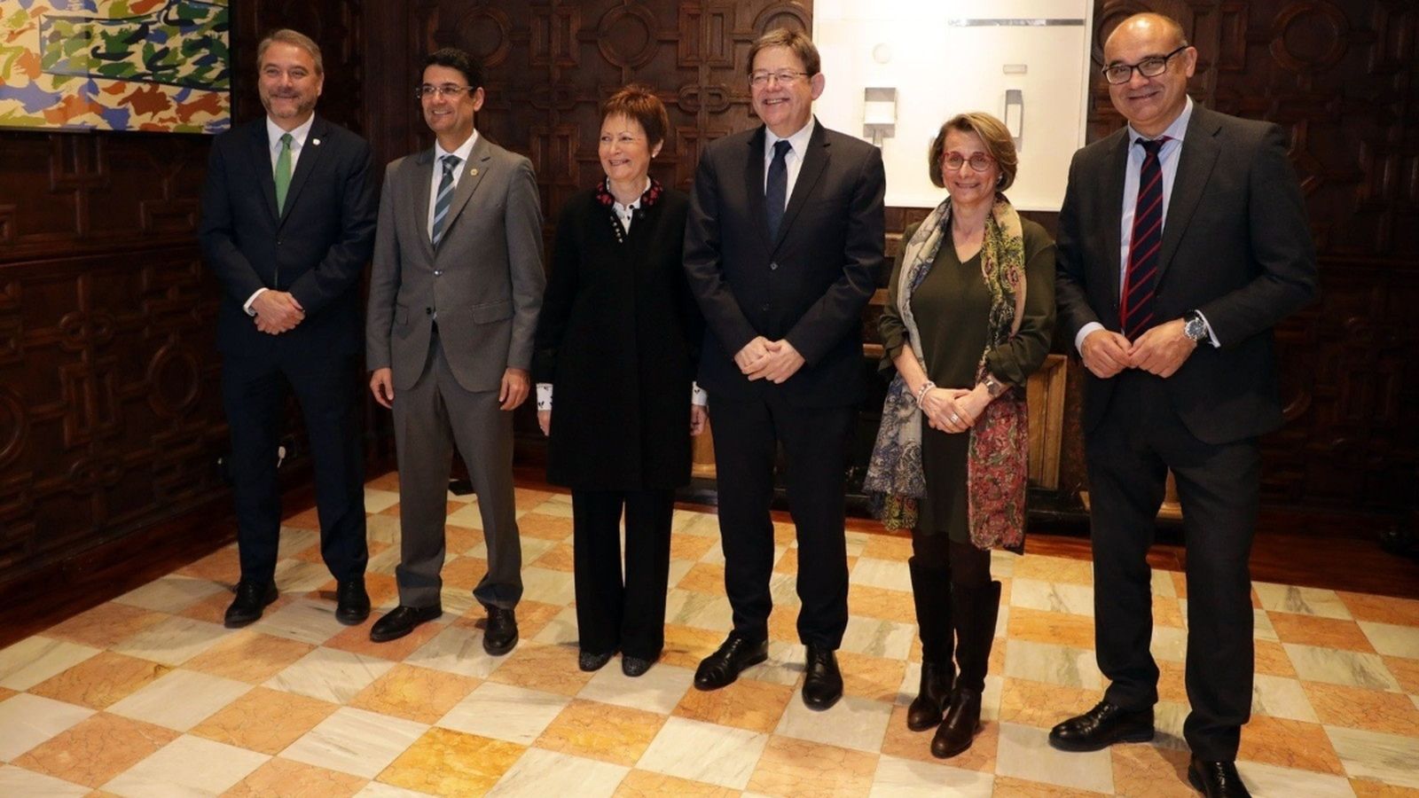 El president de la Generalitat amb els rectors de les universitats públiques valencianes