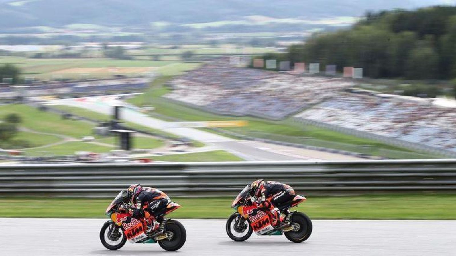 Holgado, durant un entrenament lliure al circuit Red Bull Ring