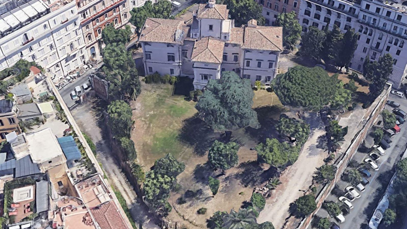 Imatge aèria del palau italià