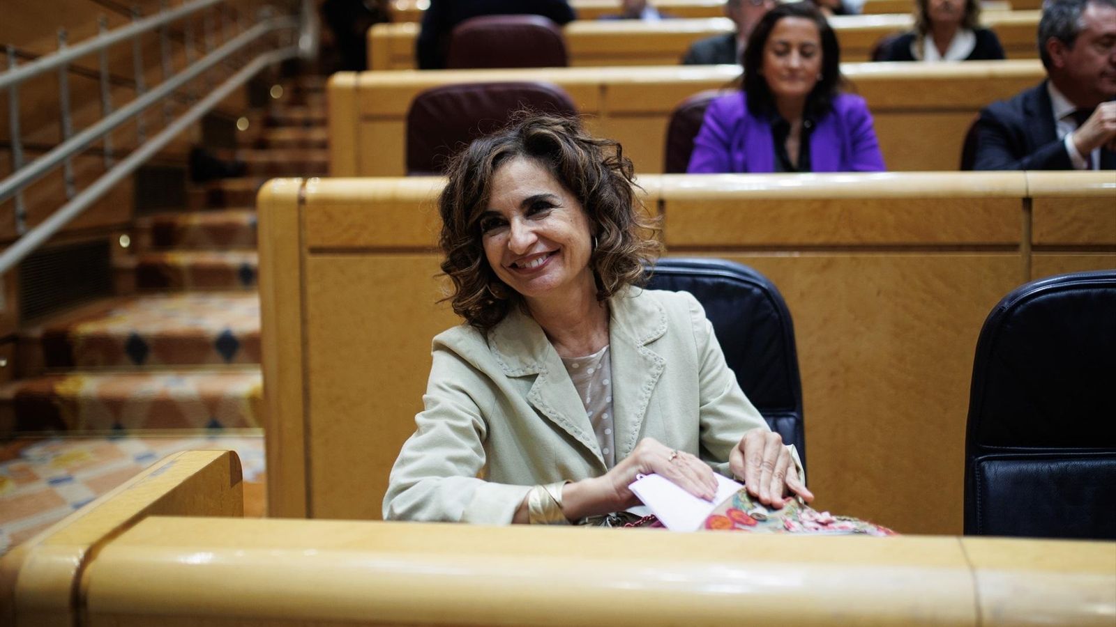 La ministra d'Hisenda i Funció Pública en funcions, María Jesús Montero, durant la sessió de control al govern d'aquest dimarts La ministra d'Hisenda i Funció Pública en funcions, María Jesús Montero, durant la sessió de control al govern d'aquest dimarts