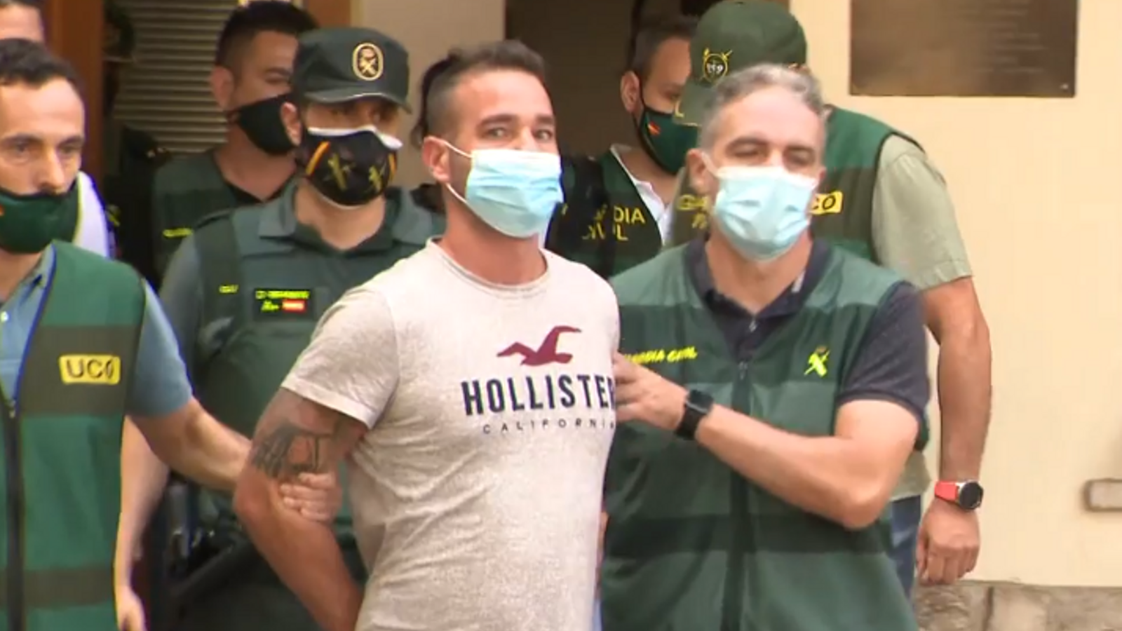 Moment de la detenció de David Soler