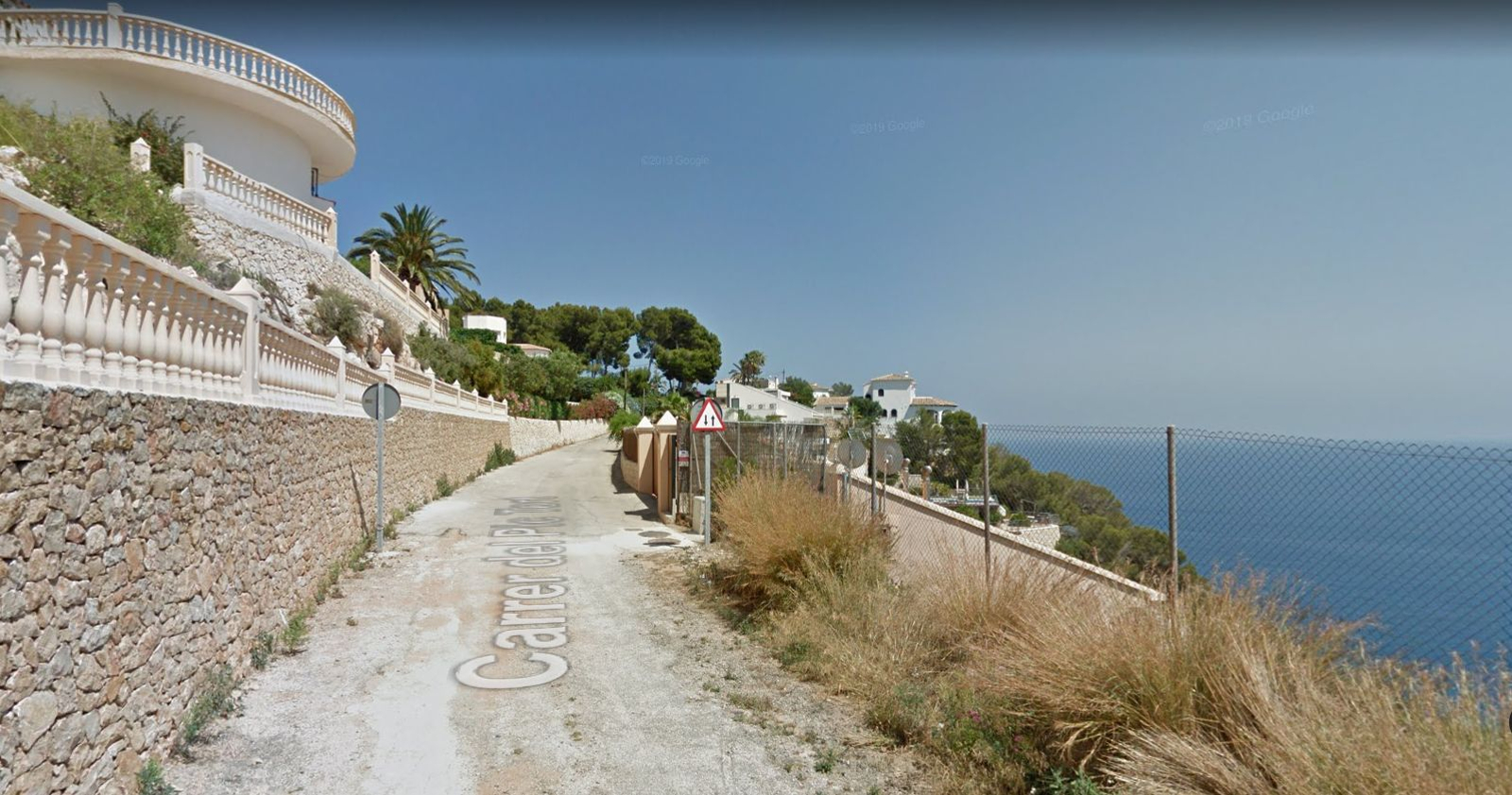 Street View d'un tram del carrer Pic Tort de Xàbia