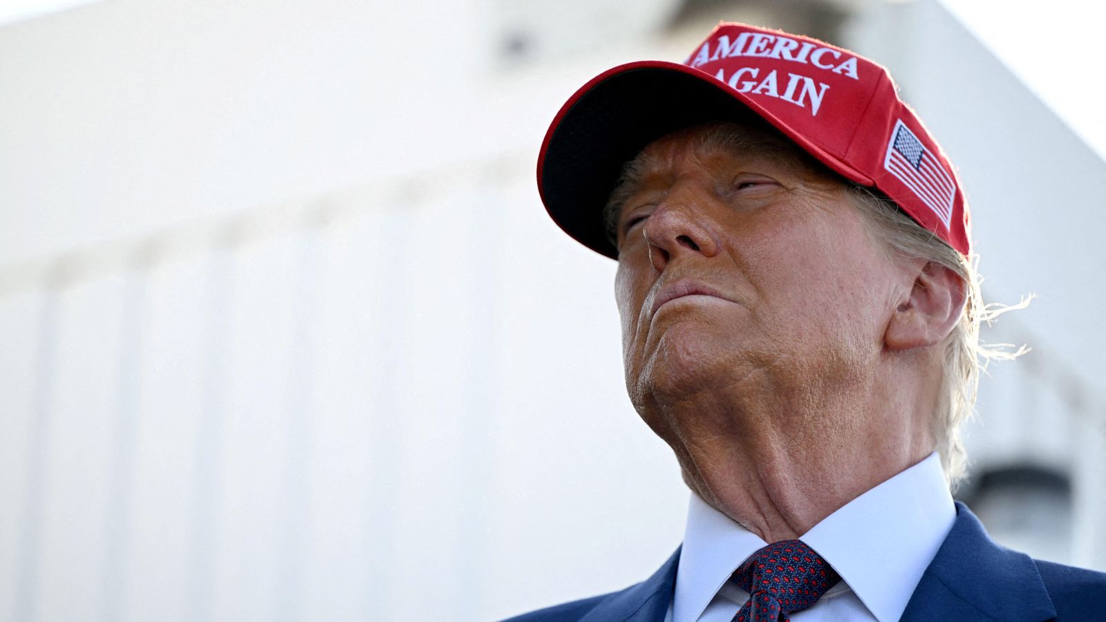 Trump, durant una prova de llançament d'un coet SpaceX a Brownsville, Texas, la setmana passada