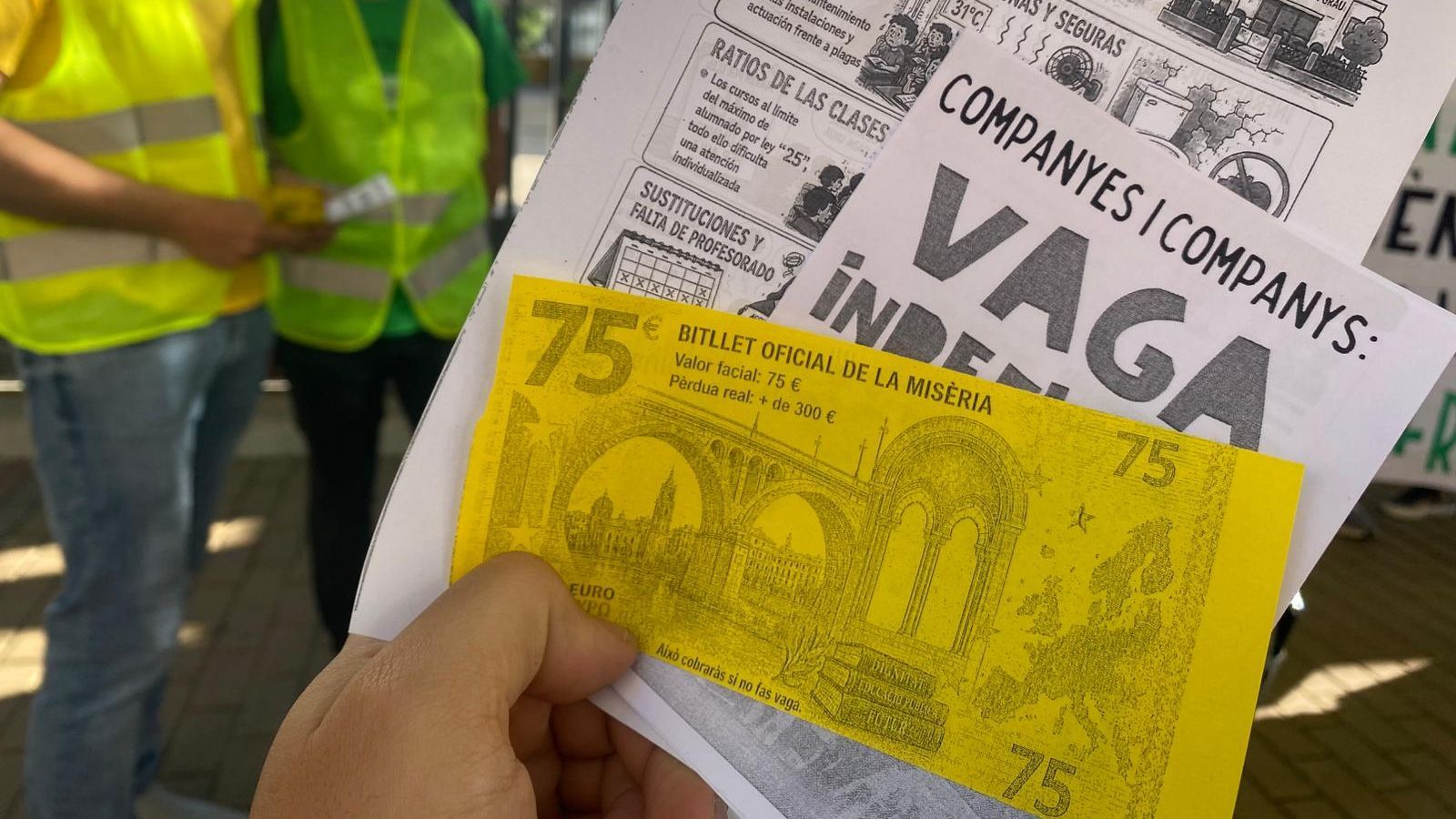 Concentració del professorat de l'IES Bovalar