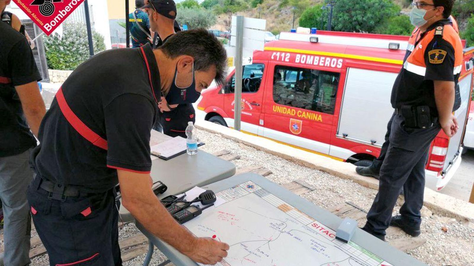 Dispositiu de rescat a Pedreguer