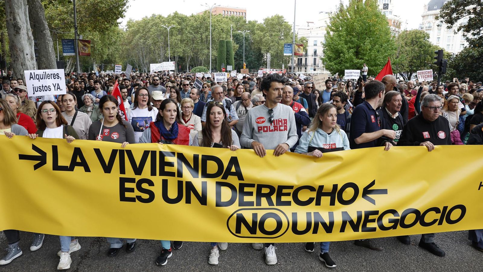 Manifestació a Madrid pel dret a l'habitatge, este diumenge