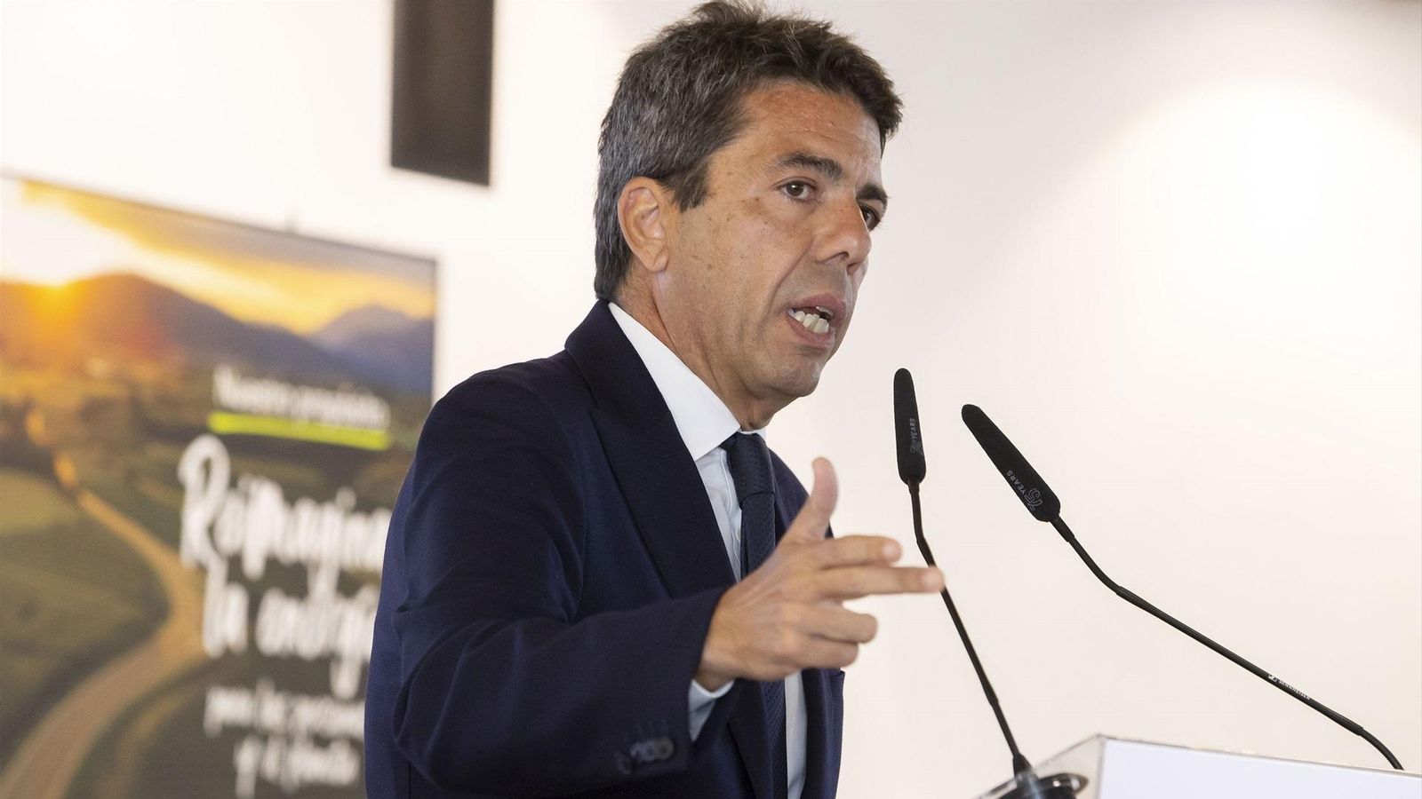 El president de la Generalitat i líder del PP, Carlos Mazón