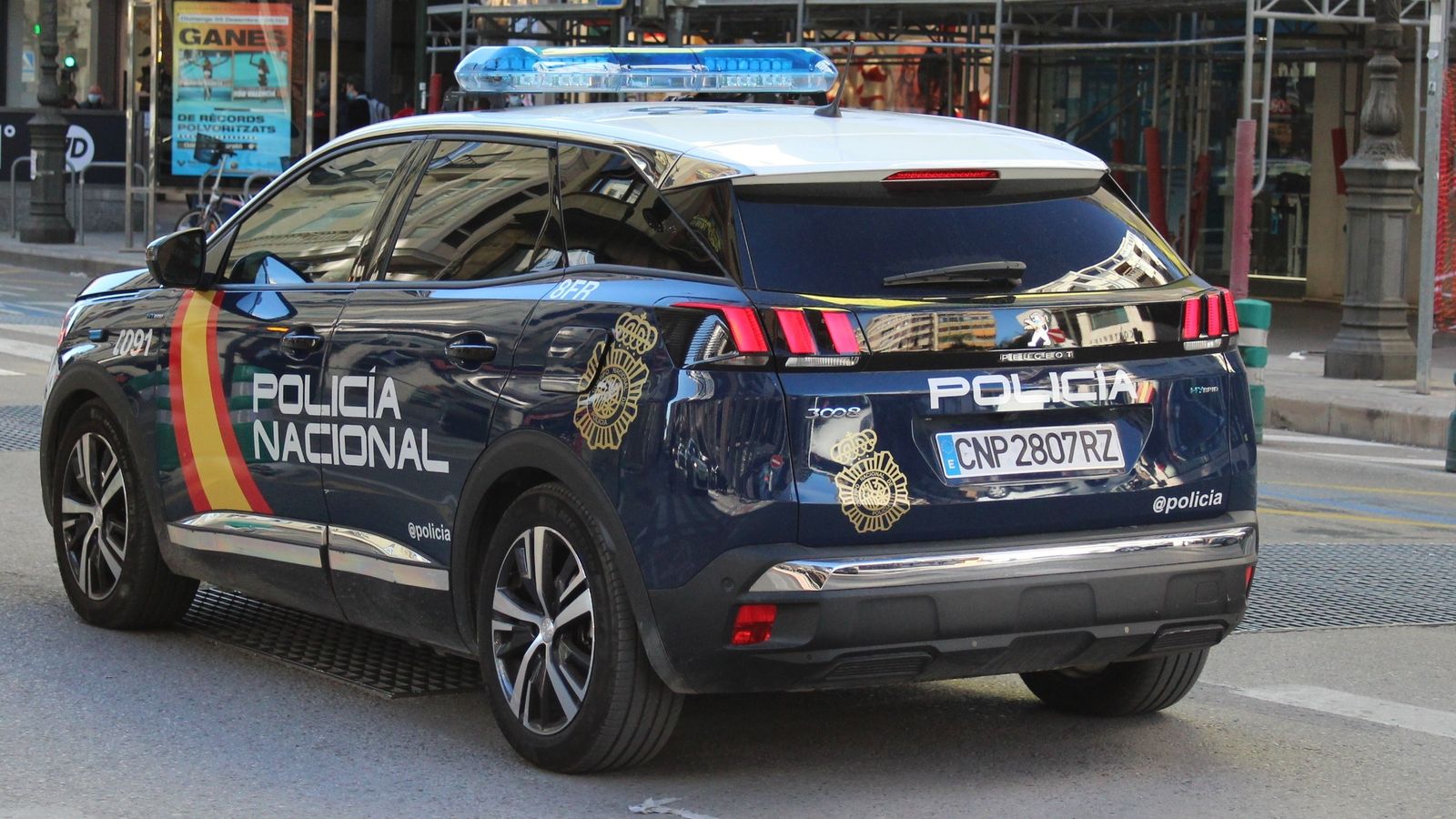 Imatge d'arxiu d'un vehicle de la Policia Nacional
