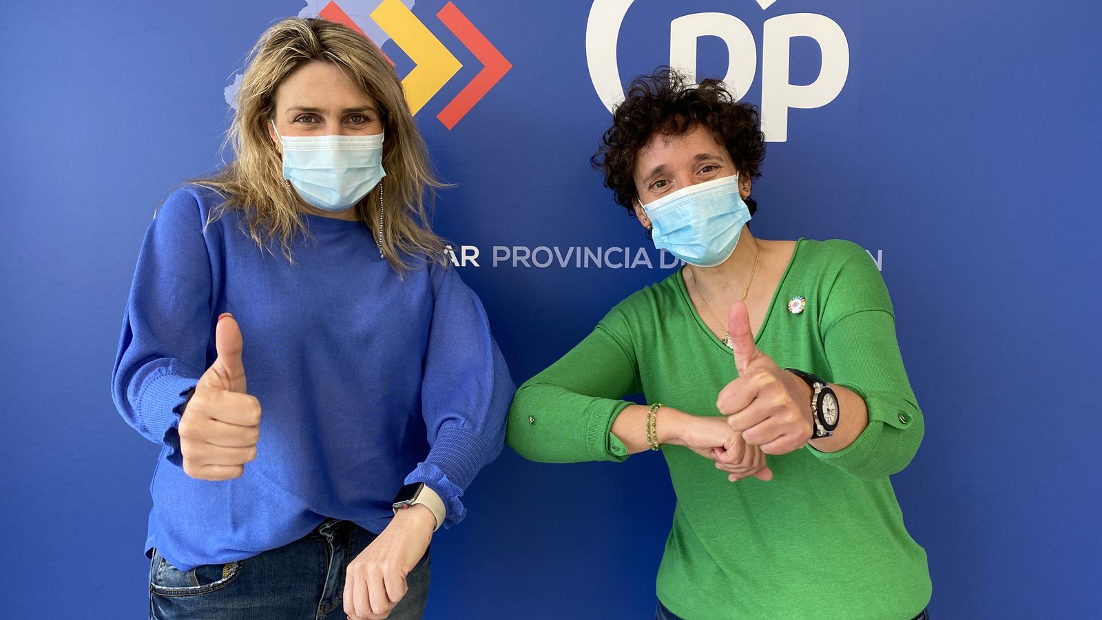 Les dues aspirants a la direcció provincial del PP després de la reunió que han tingut aquest dimecres