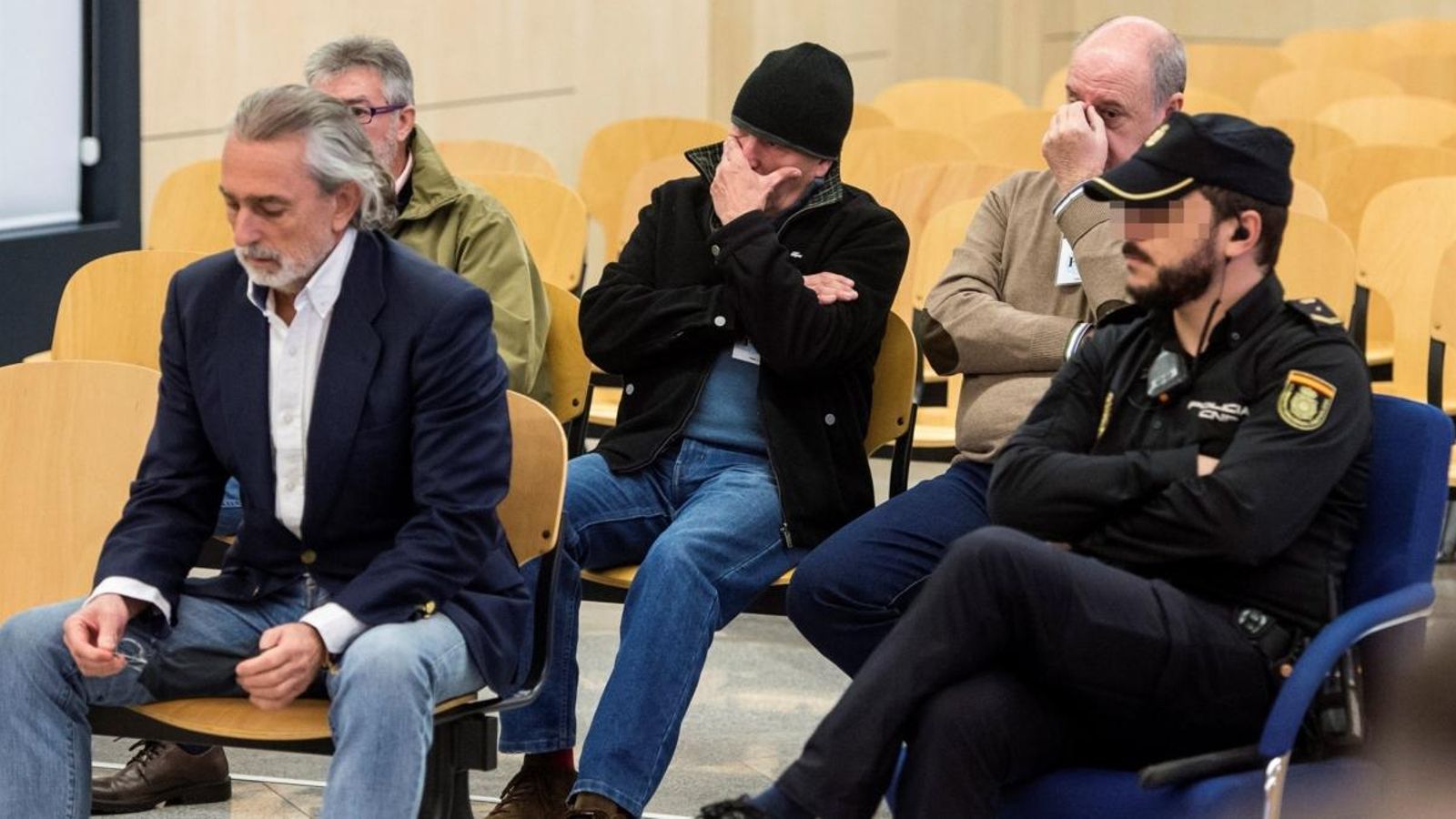 Correa assegut a la banqueta dels acusats, en una imatge d'arxiu