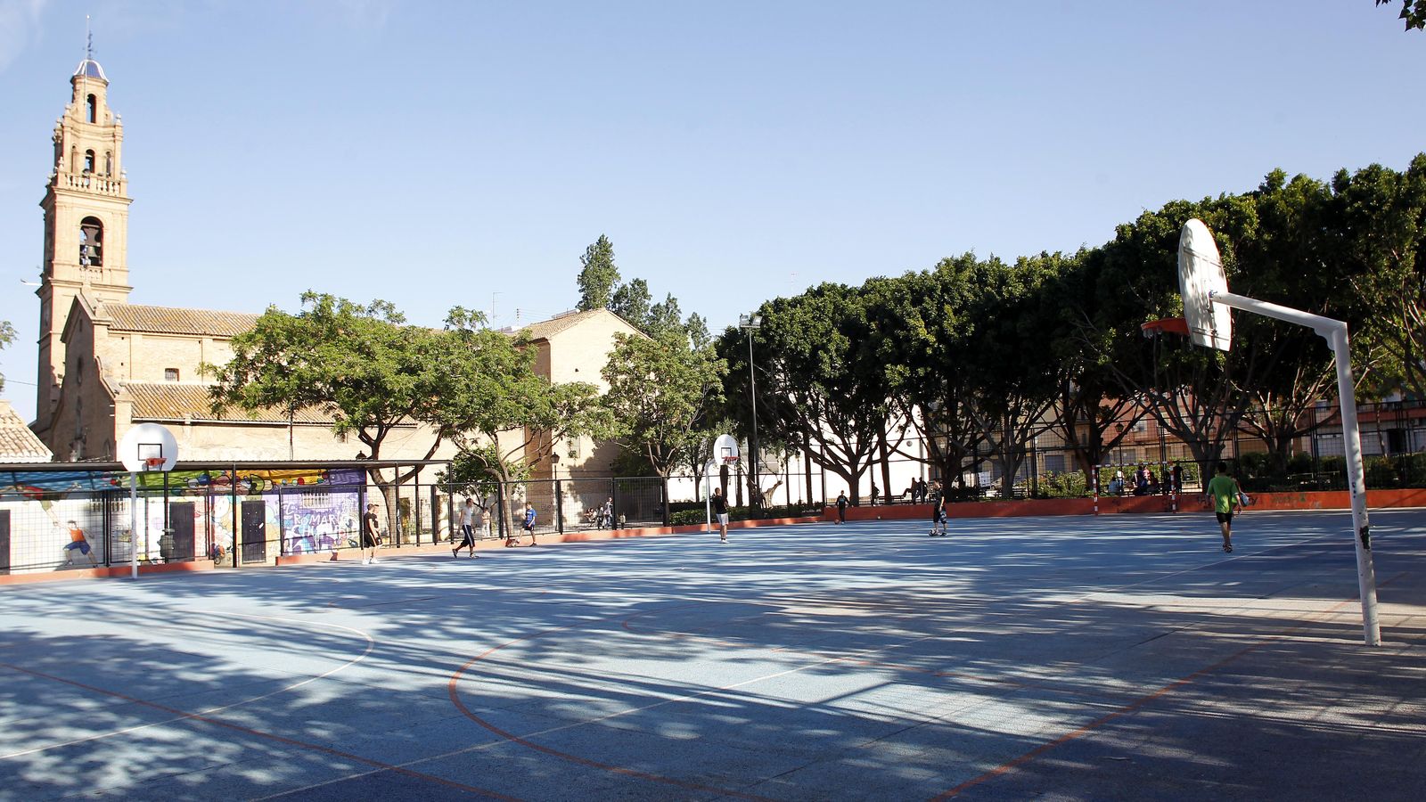 Una canxa esportiva de la ciutat de València, que podrà usar-se des d'aquest dilluns