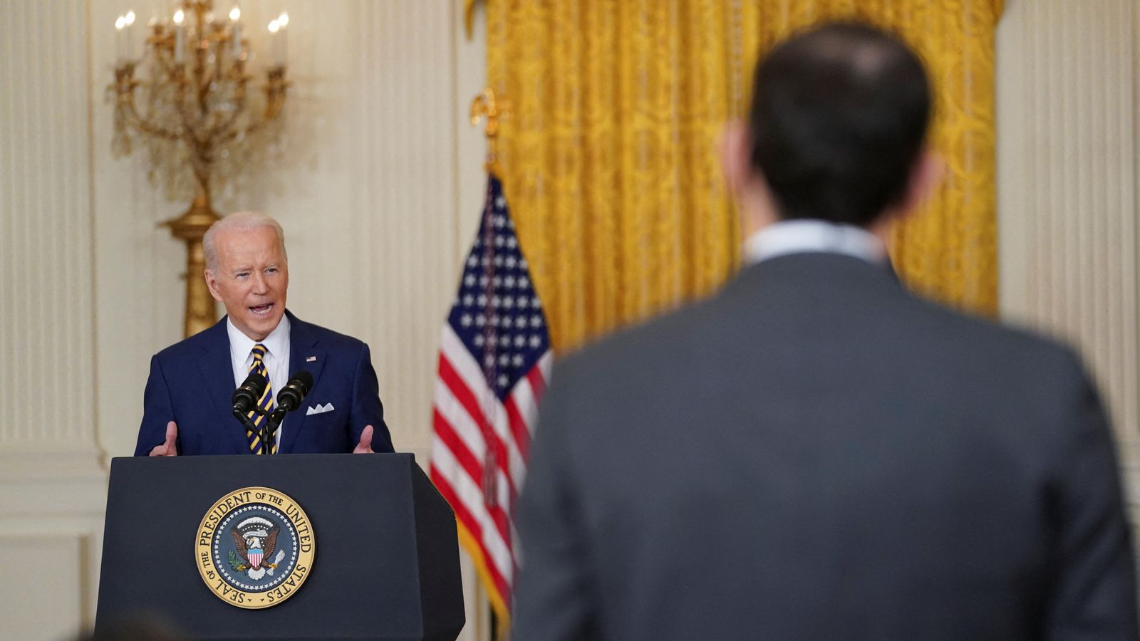 El president dels EUA, Joe Biden, durant el seu discurs El president dels EUA, Joe Biden, durant el seu discurs