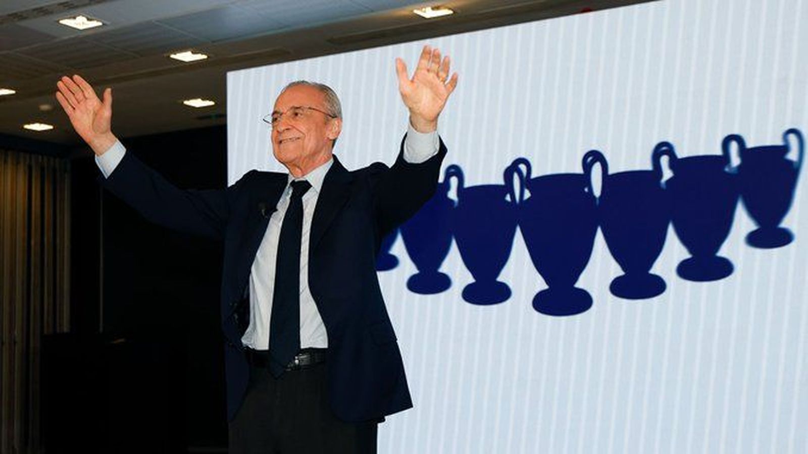 El president del Reial Madrid, Florentino Pérez