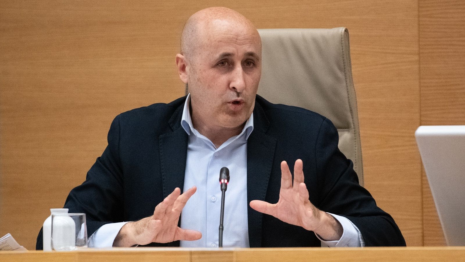 El president de la CHX, Miguel Polo, durant una compareixença al Senat