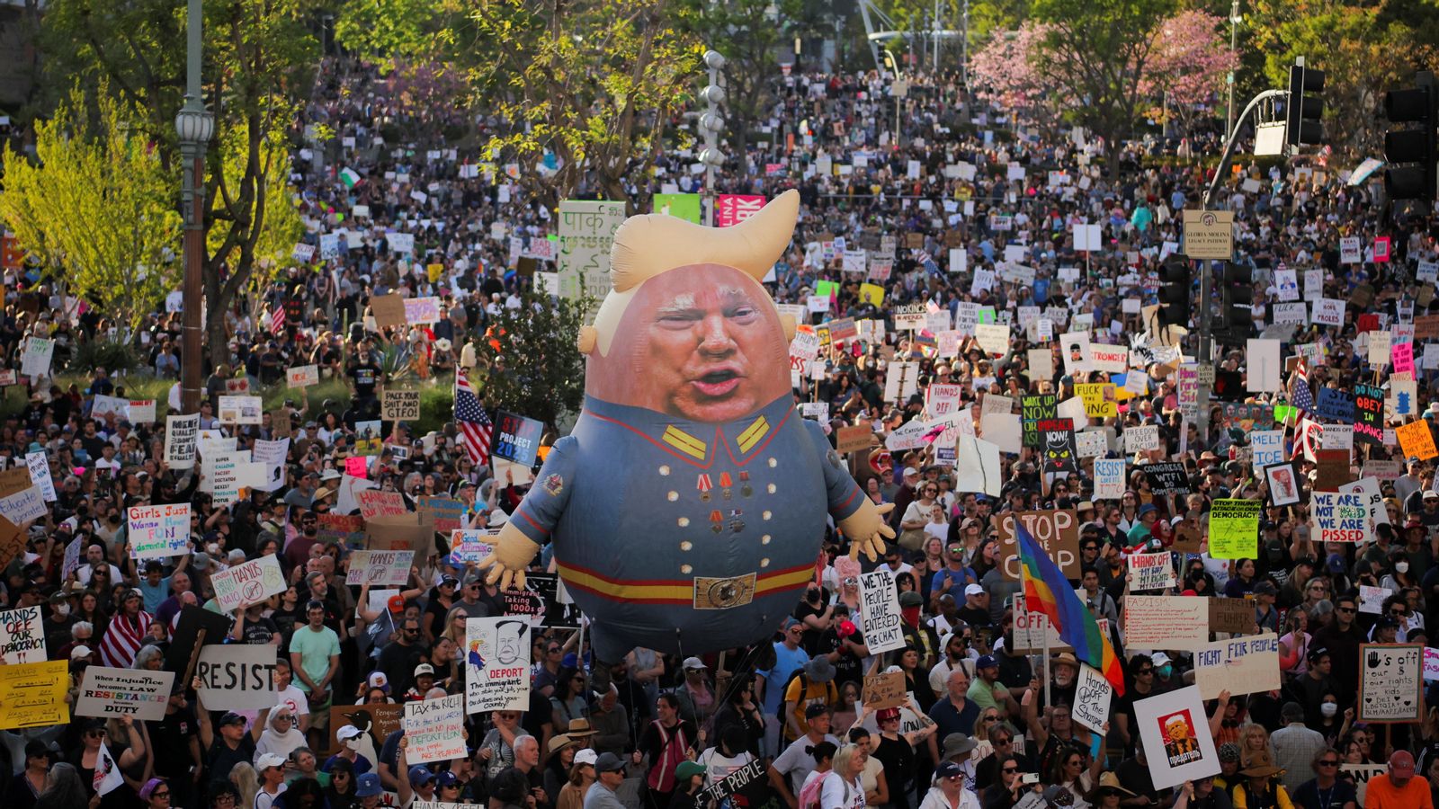Protesta contra Trump a Los Angeles