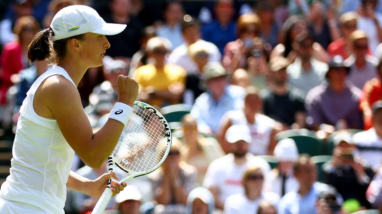 Swiatek celebra el triomf contra Fett