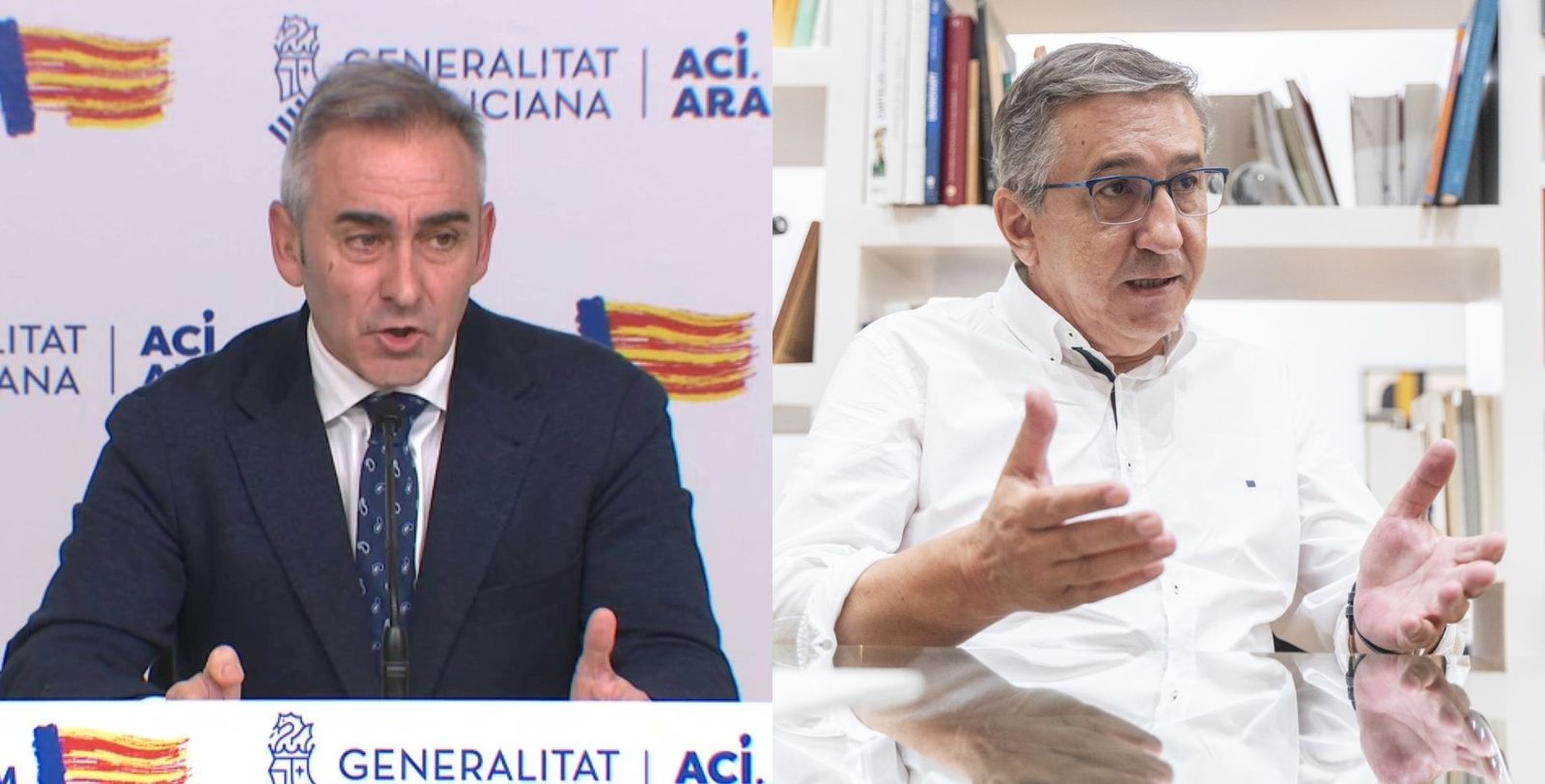 Els consellers Barrachina i Rovira (arxiu)