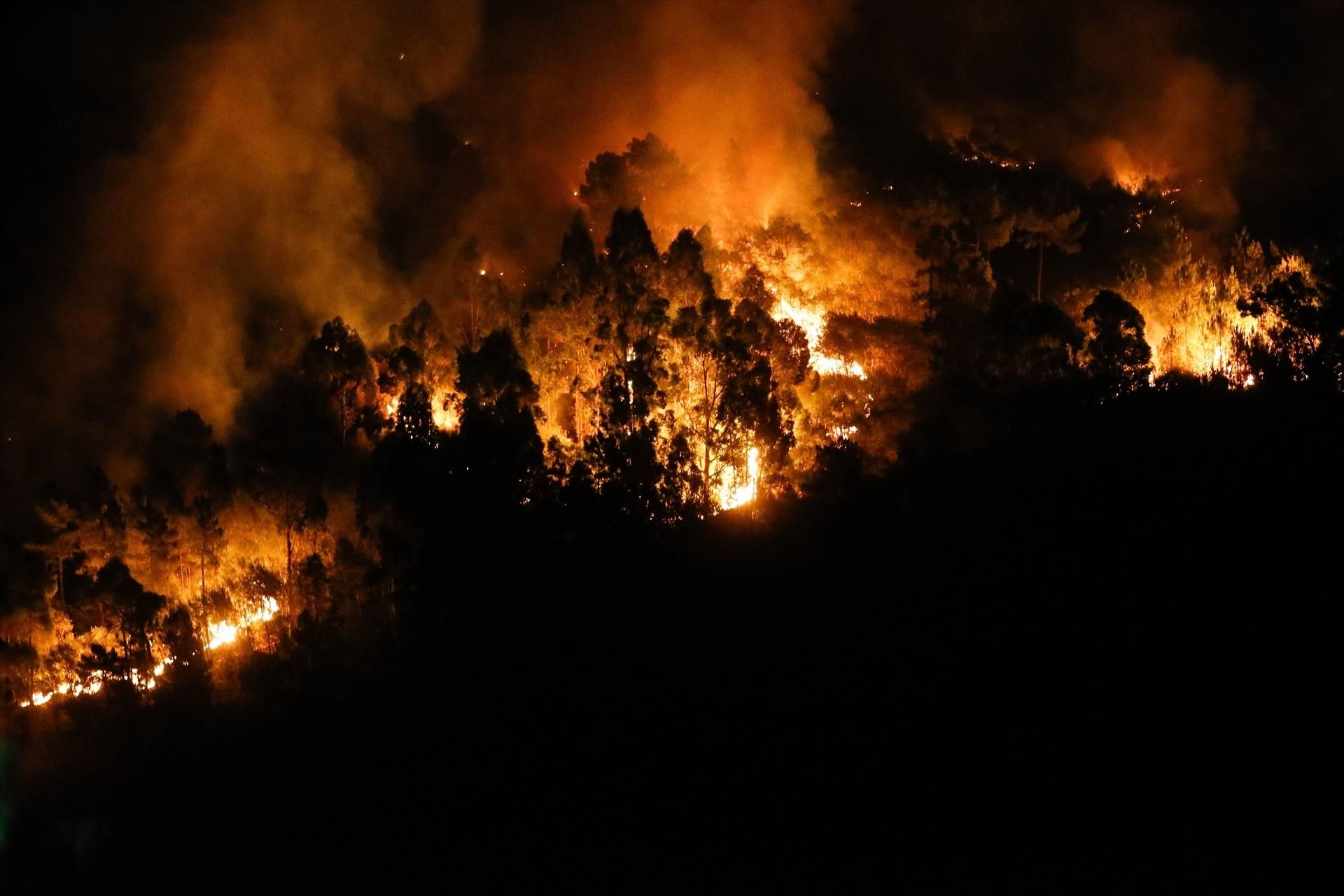 Incendi declarat a Quiroga, Lugo, este dimecres