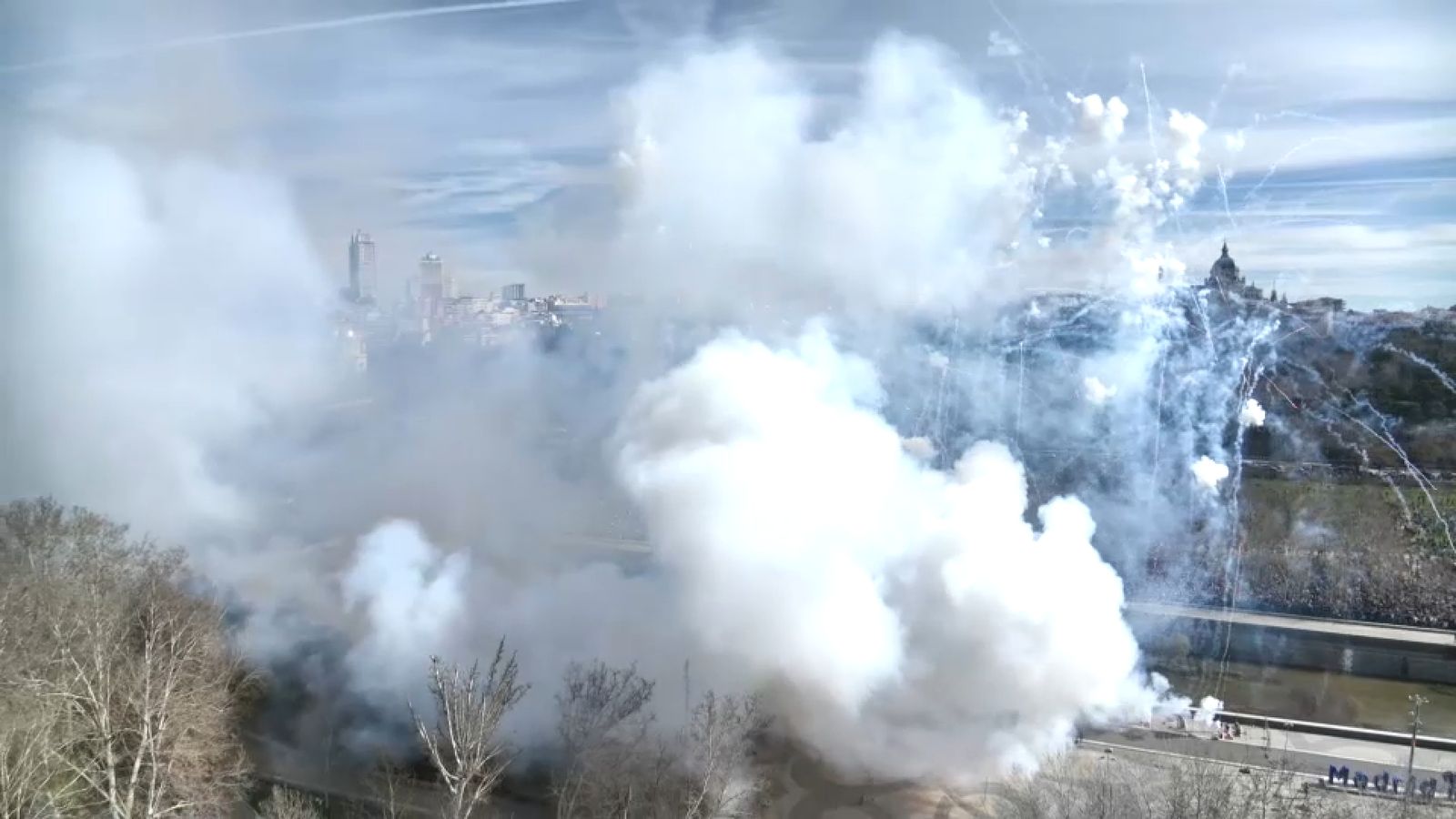 Mascletà disparada a Madrid