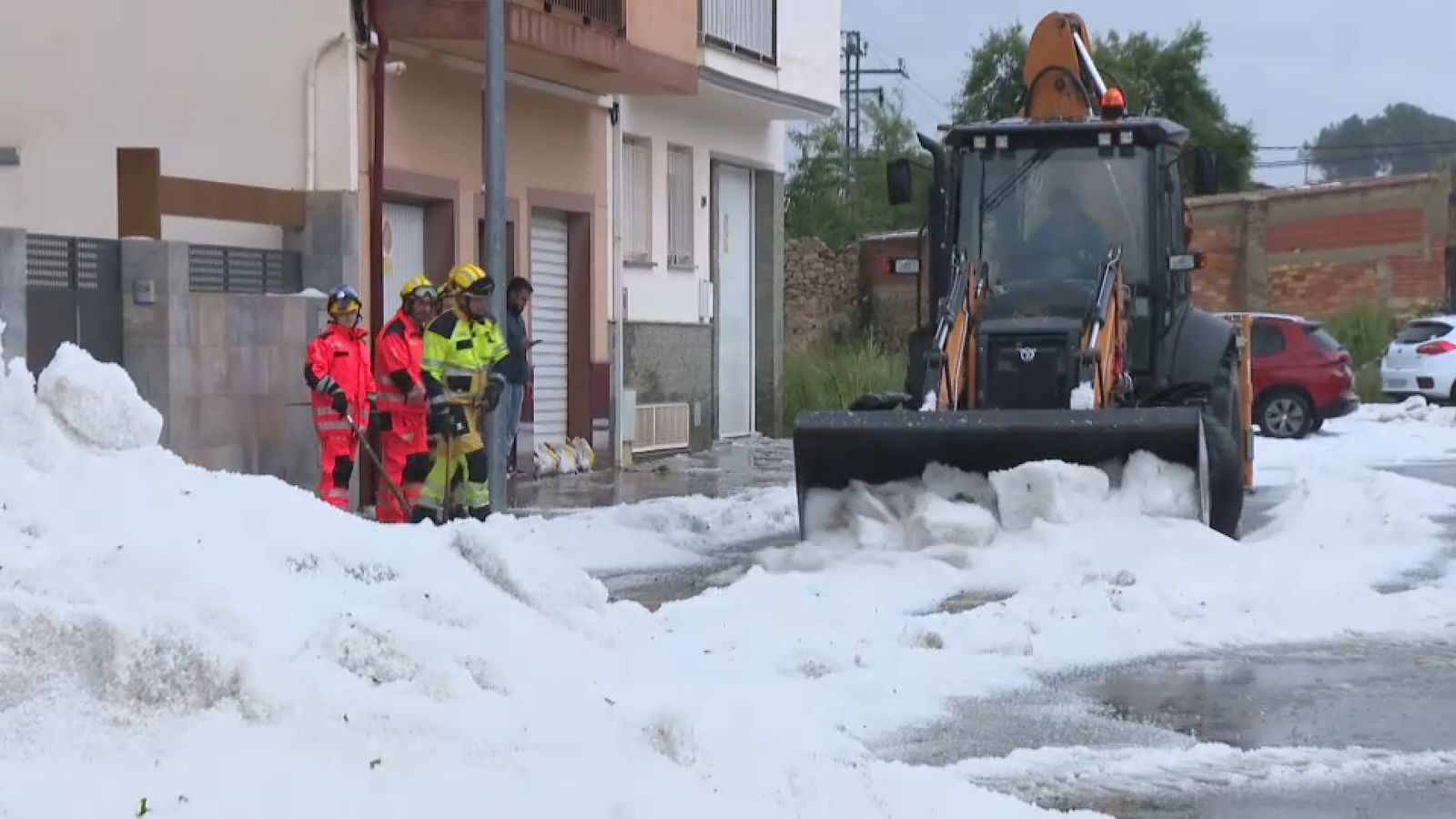 Llevaneus en treball al Villar