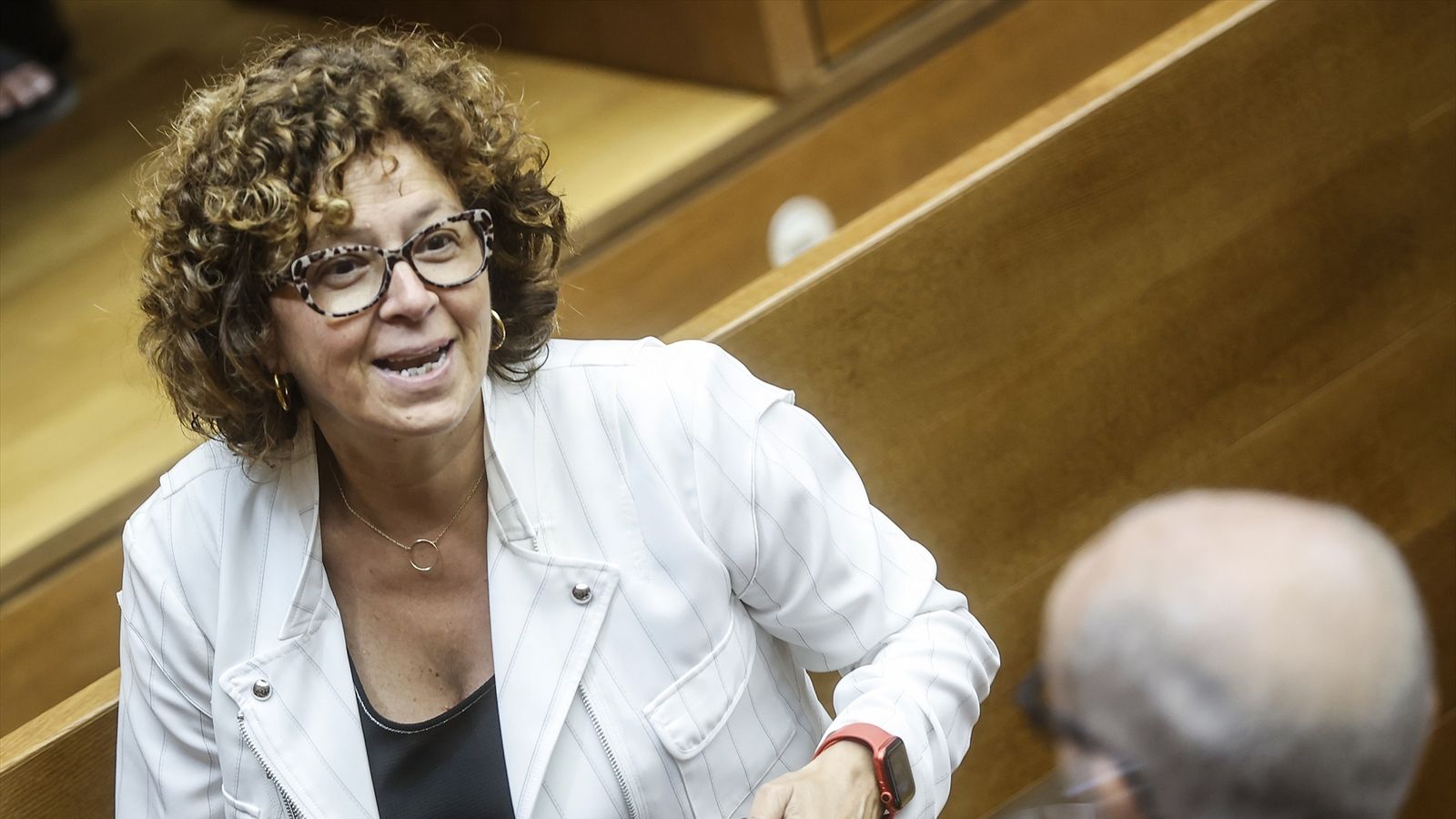 La consellera Josefina Bueno, en les Corts (arxiu)