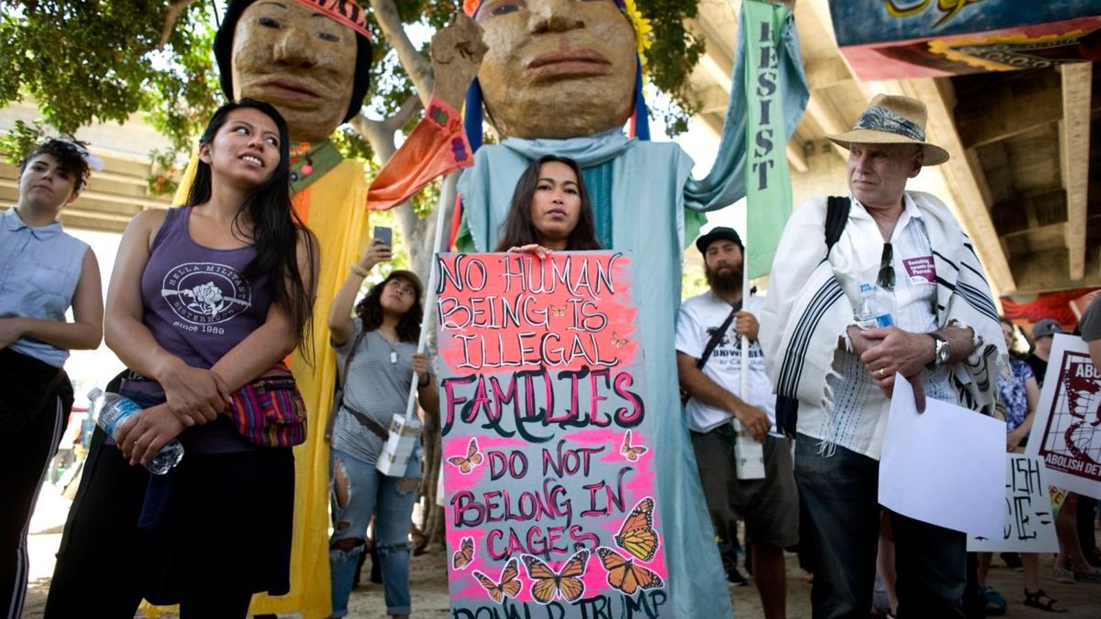 Marxa contra la política de tolerància zero cap als immigrants del 2 de juliol a San Diego