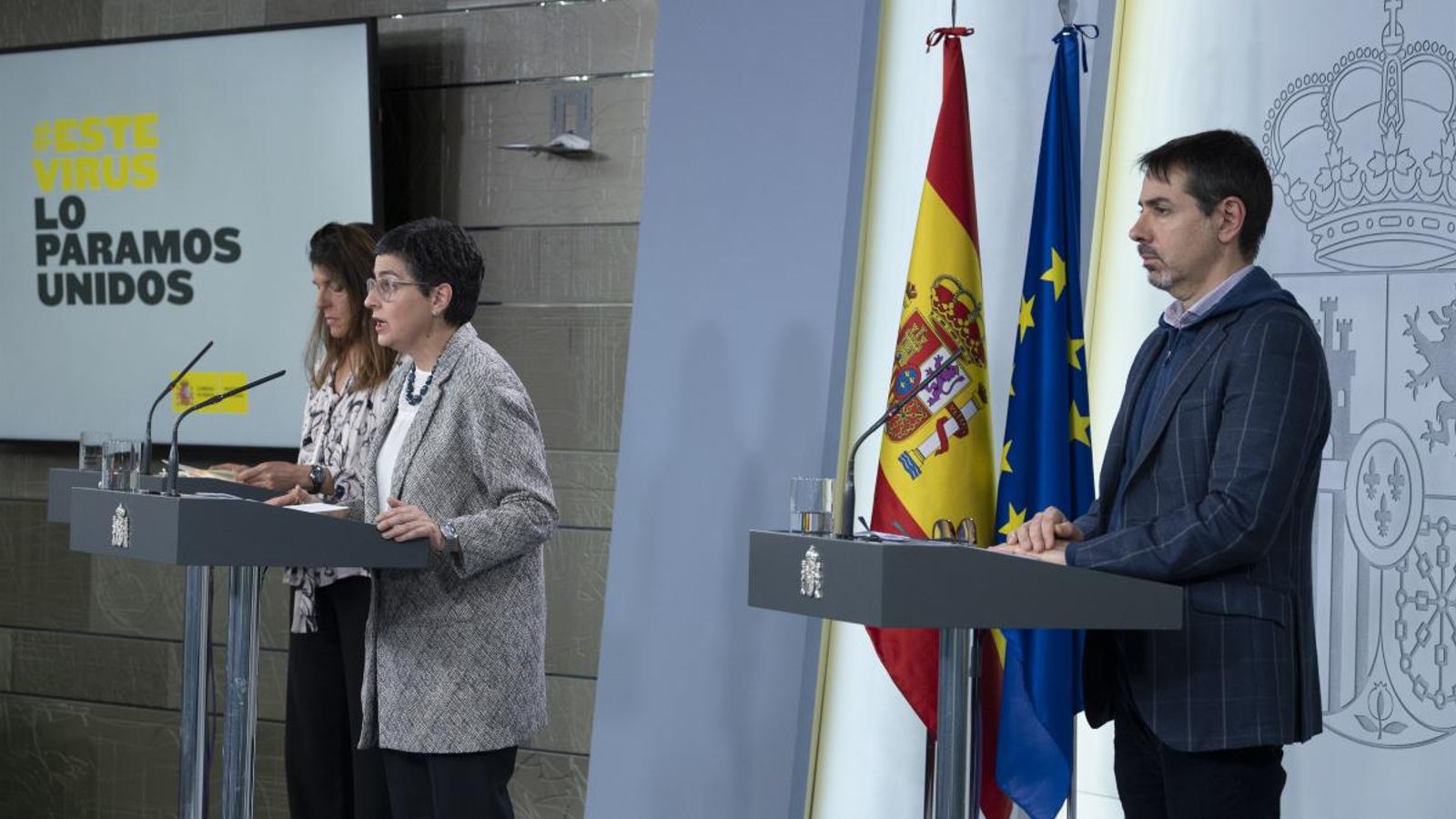 Roda de premsa de la ministra d'Afers Estrangers, UE i Cooperació, Arancha González Laya