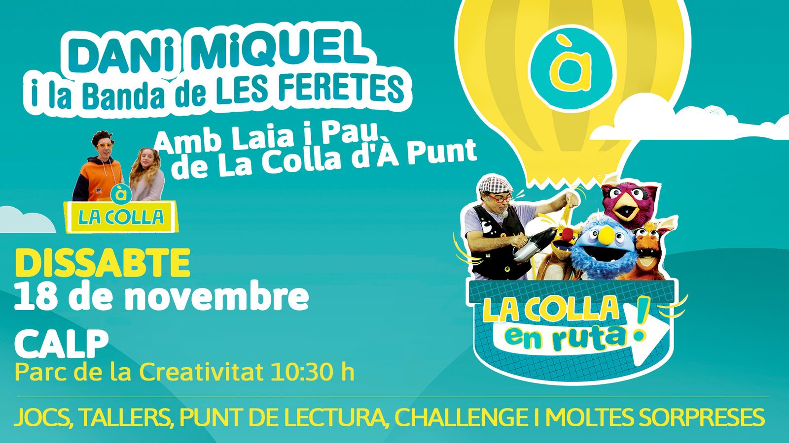 A partir de les 10:30 hores al parc de la Creativitat de Calp.