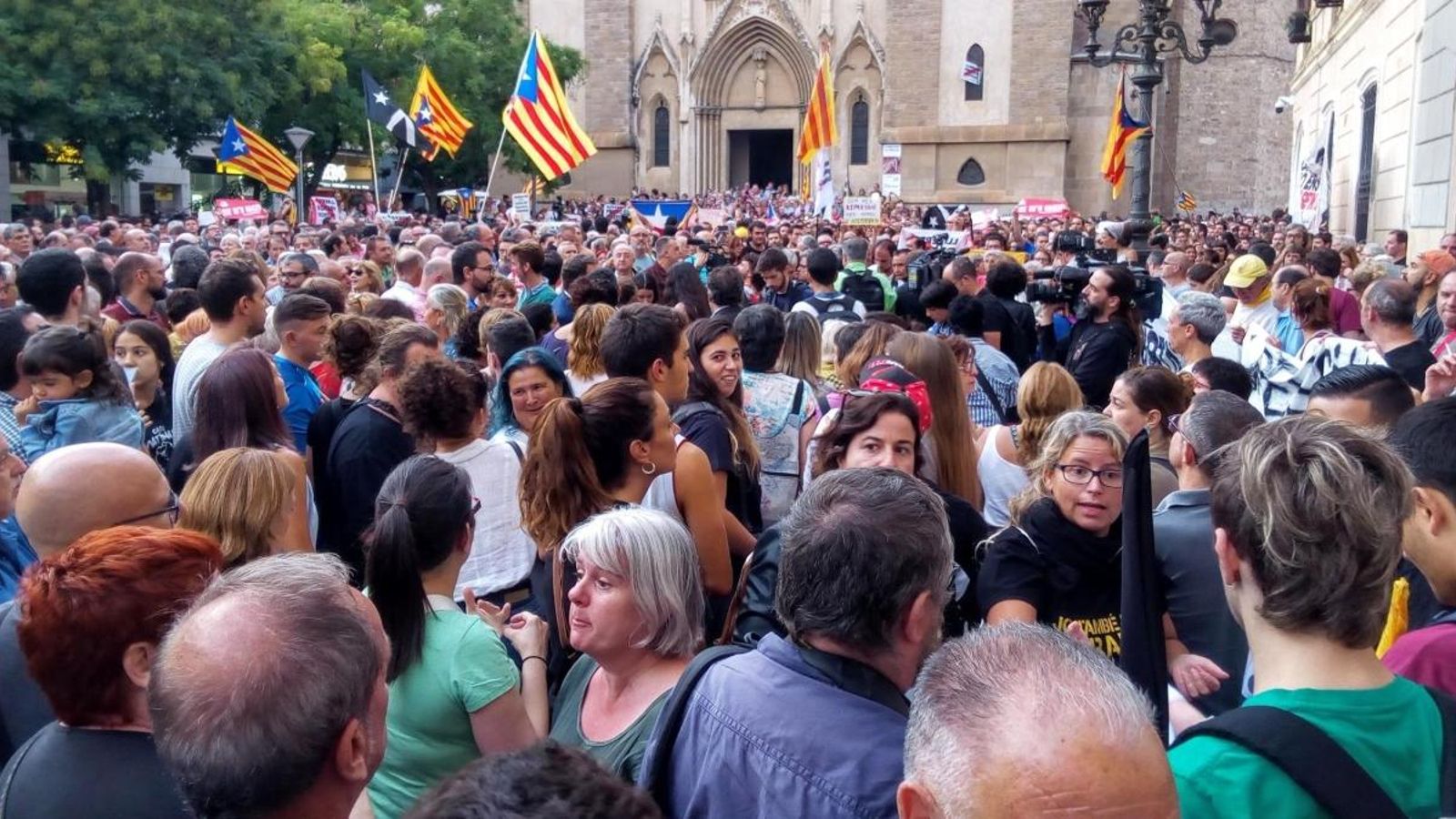 Concentració a Sabadell, el passat setembre, per a protestar per la detenció dels CDR