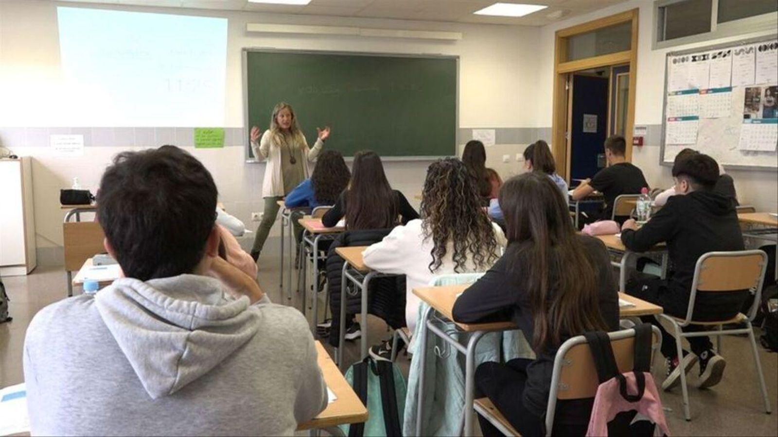 Una classe de secundària en una imatxe d'arxiu Molts docents han conegut aquest dijous a la nit on treballaran el curs escolar que comença al setembre