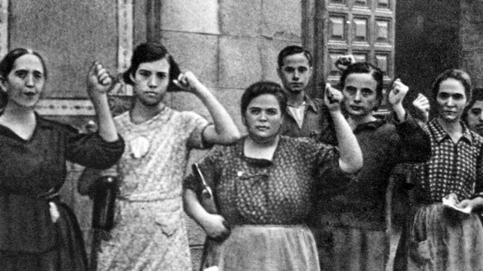 Dones treballadores en suport al Front Popular. Toledo, 1936