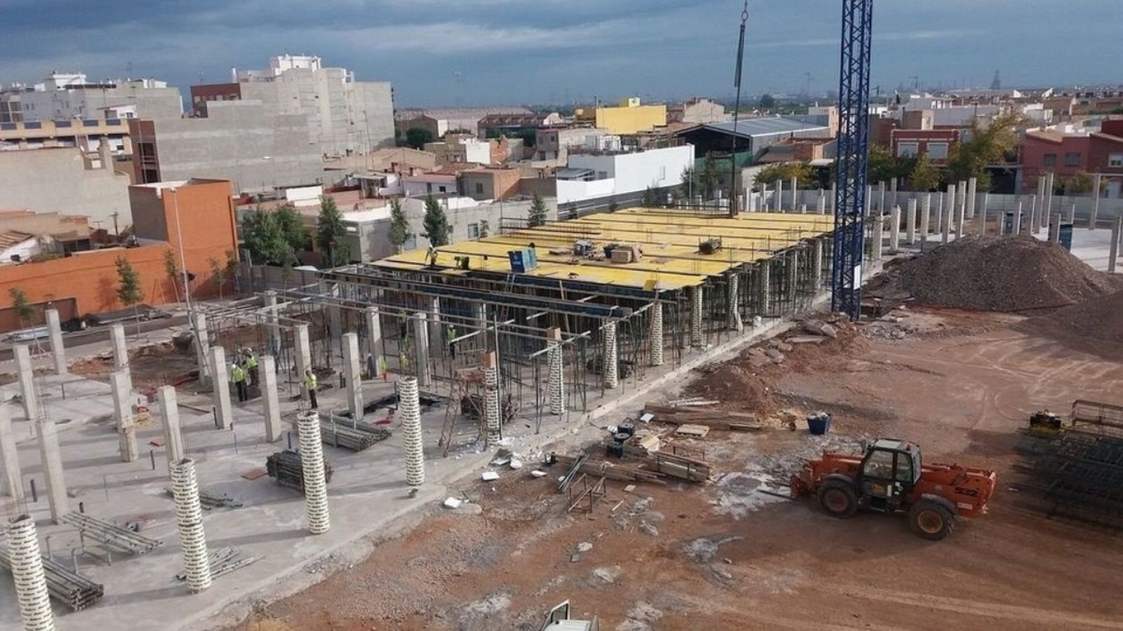 Obres en el col·legi Regina Violant d’Almassora