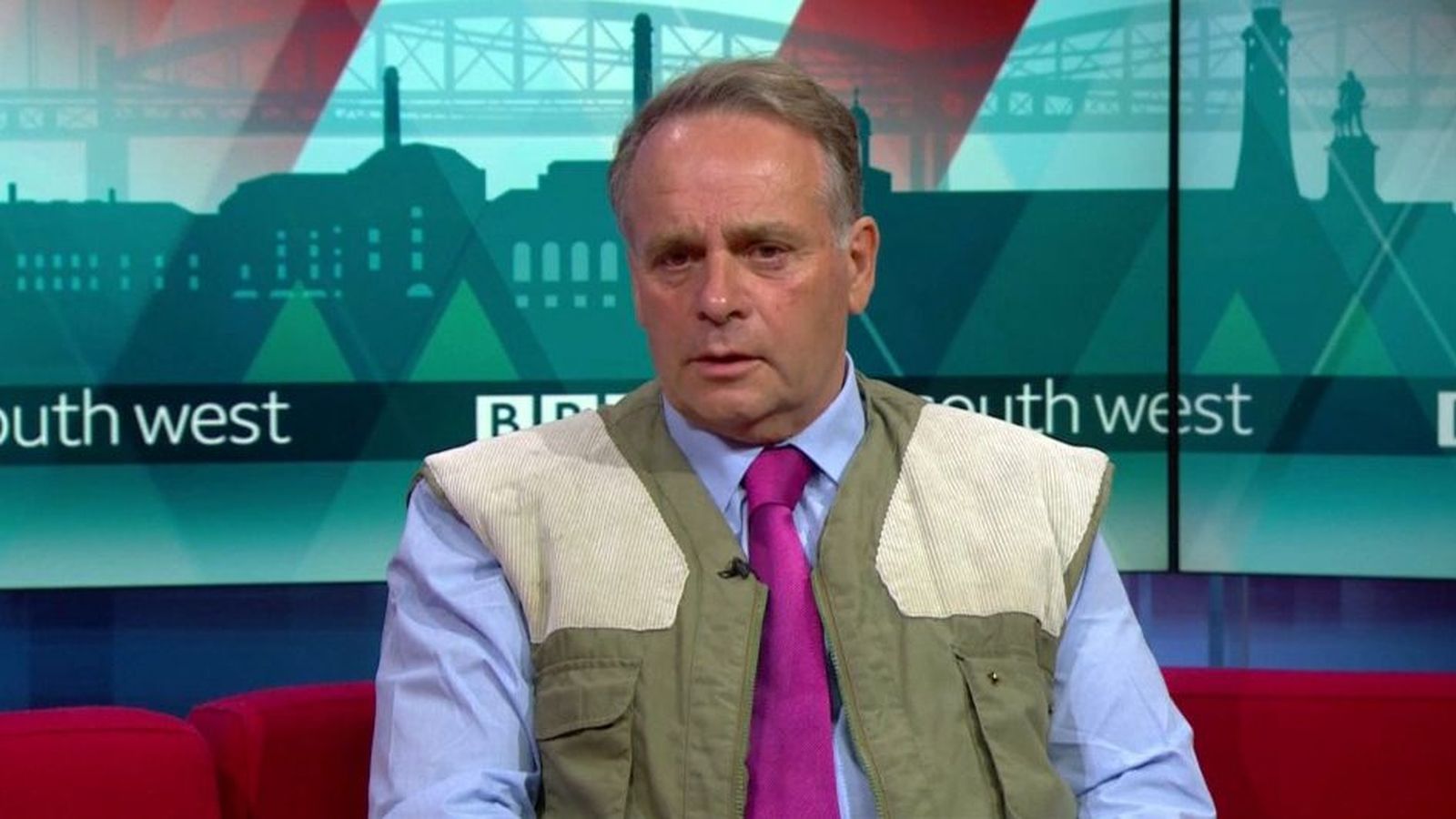 Neil Parish en l'entrevista amb la BBC