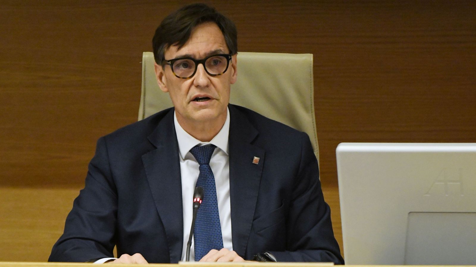 L'exministre de Sanitat i líder del PSC, Salvador Illa, en la comissió d'investigació