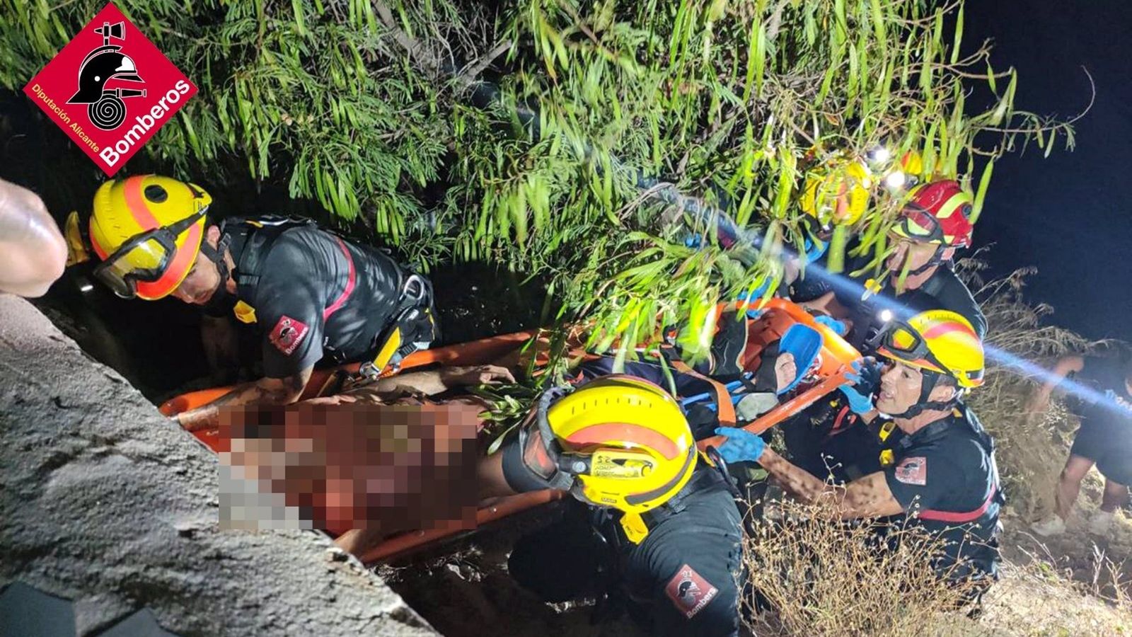 Rescat de l'home accidentat