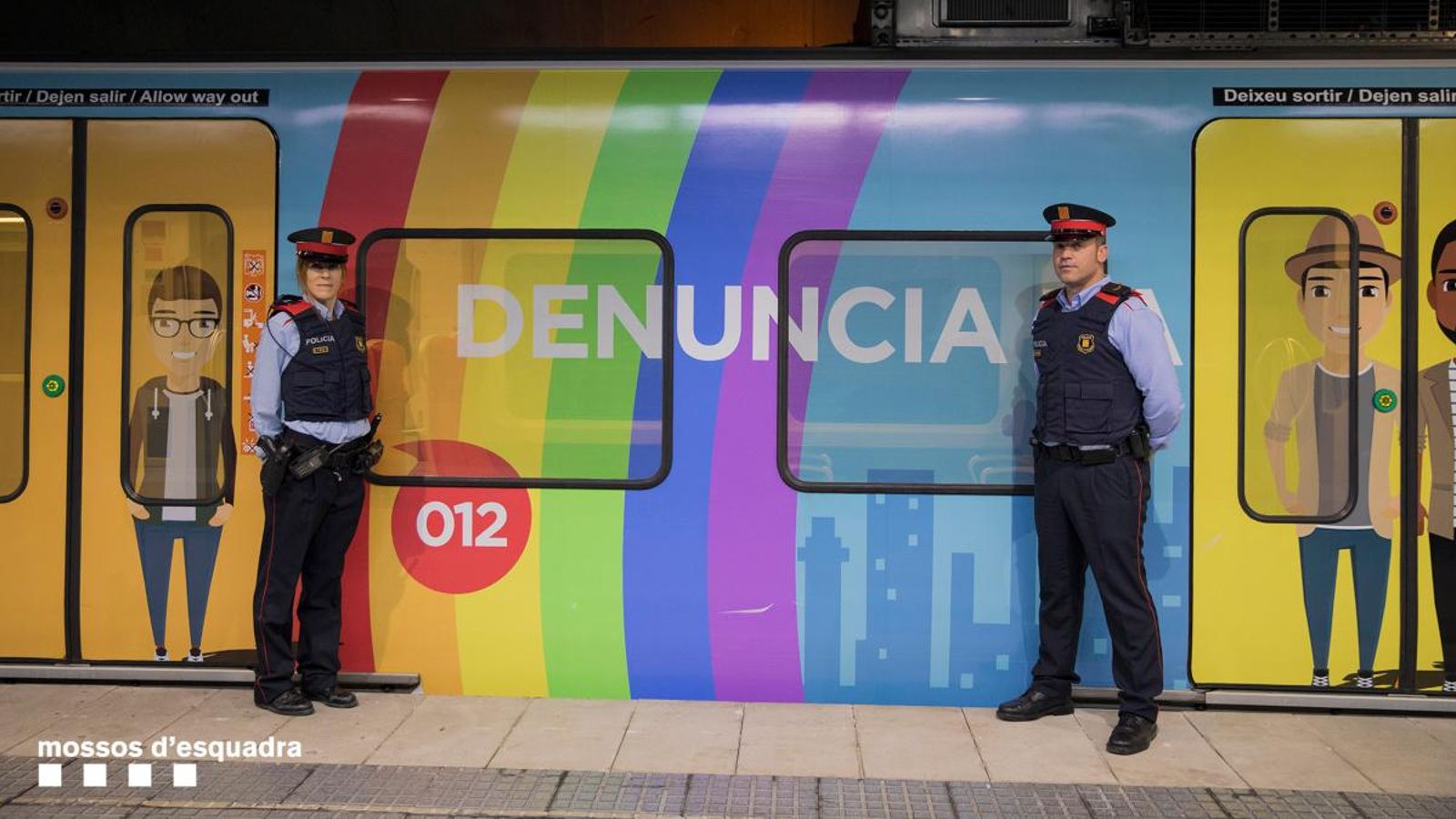 Dos agents dels Mossos d'Esquadra animen a denunciar els crims LGTBI-fòbics